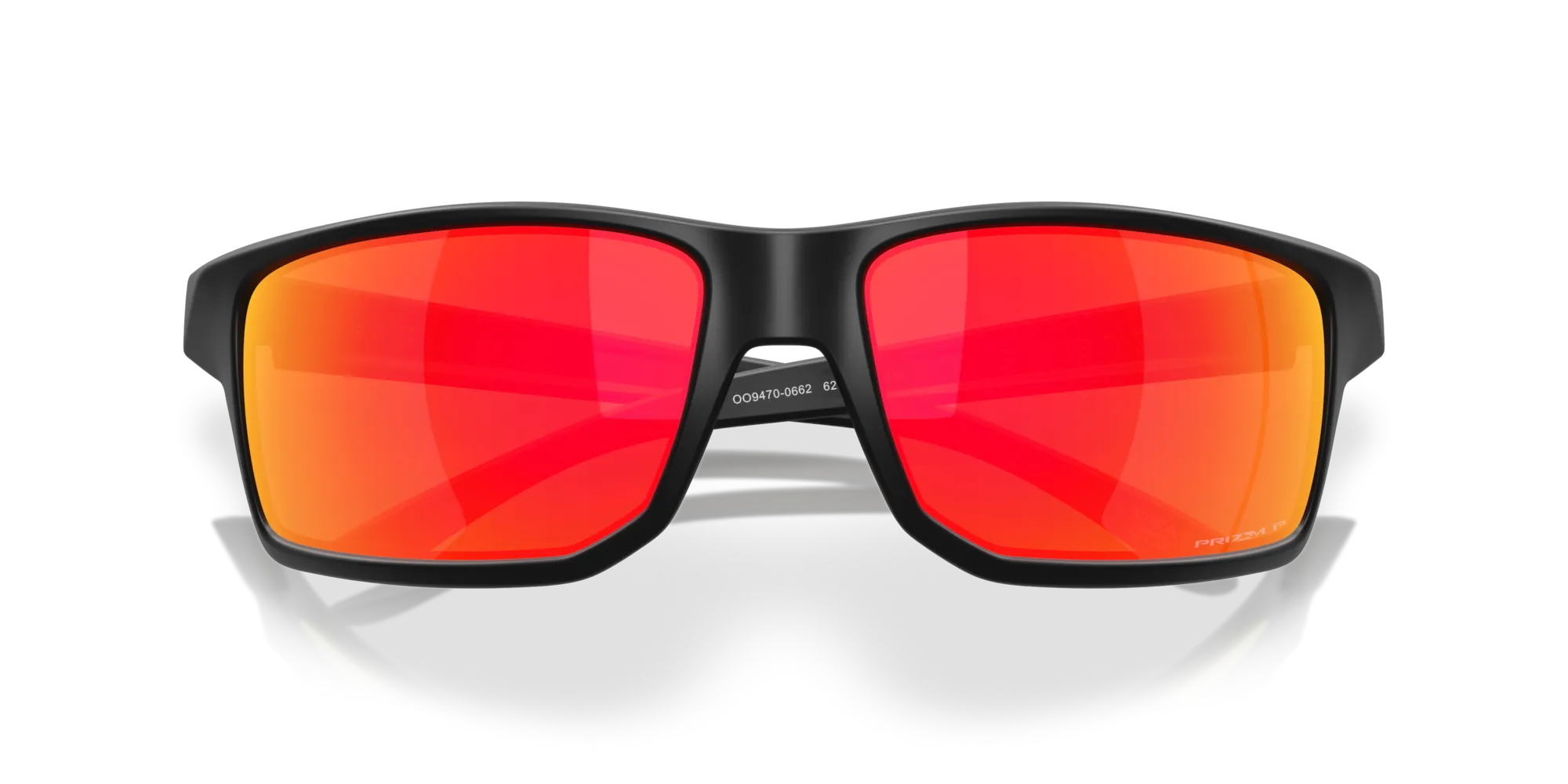 Oakley OO9470 GIBSTON XL 947006 Occhiali da sole O_Matter Nero Rosso Squadrata Polarizzata - immagine 2