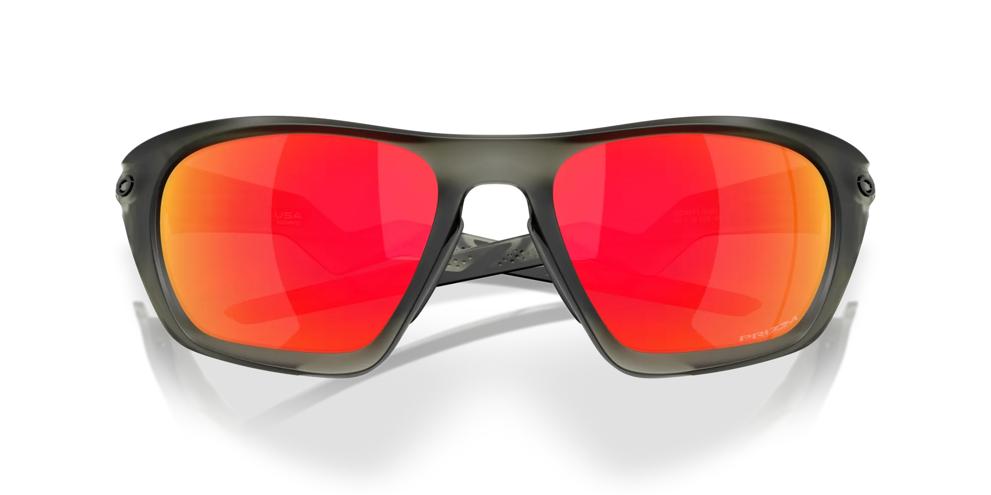 Oakley OO9431 LATERALIS 943104 Occhiali da sole O_Matter Verde Rosso Squadrata Normale - immagine 2