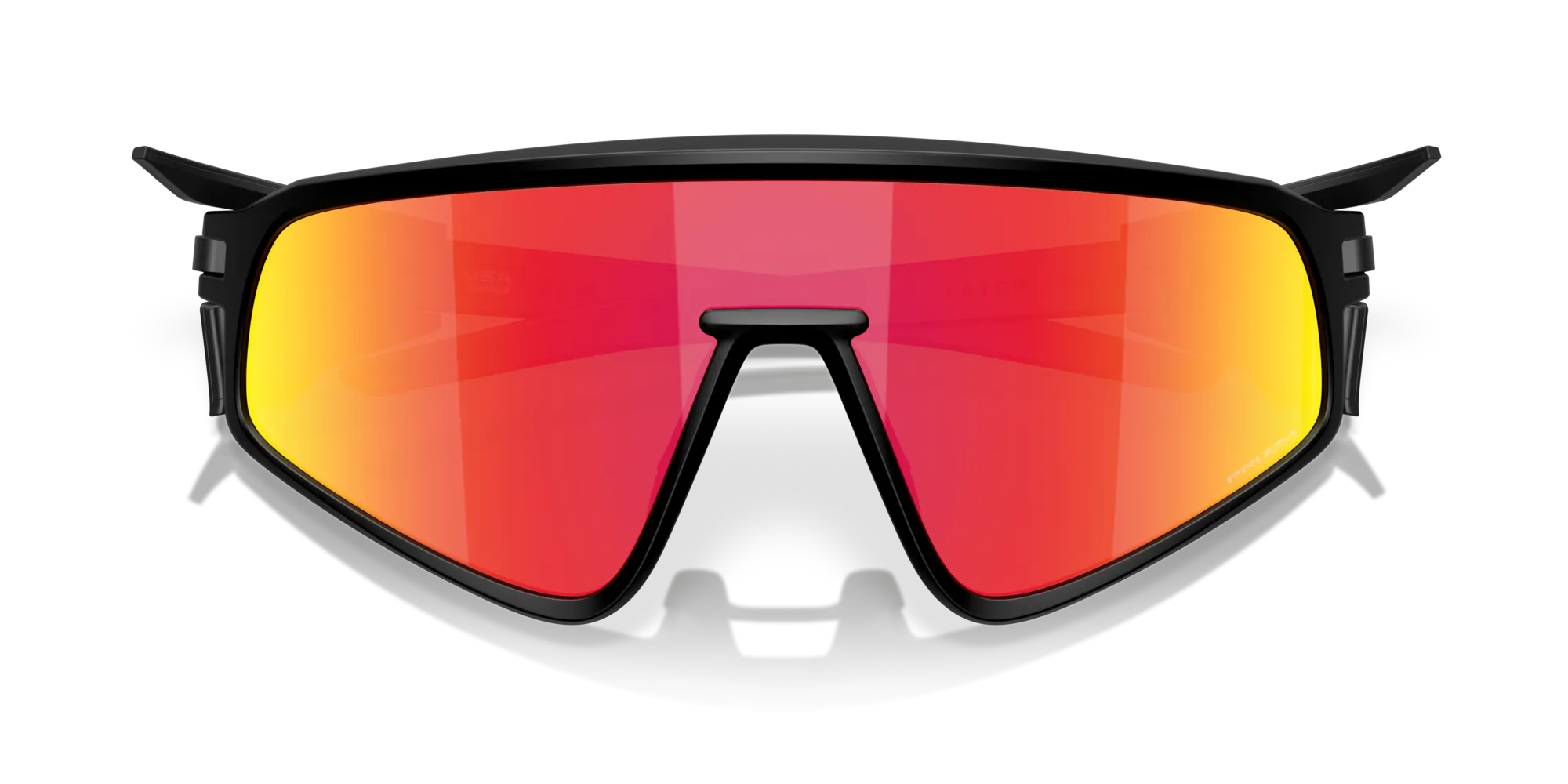 Oakley OO9404 LATCH PANEL 940416 Occhiali da sole O_Matter Nero Rosso Maschera Normale - immagine 2