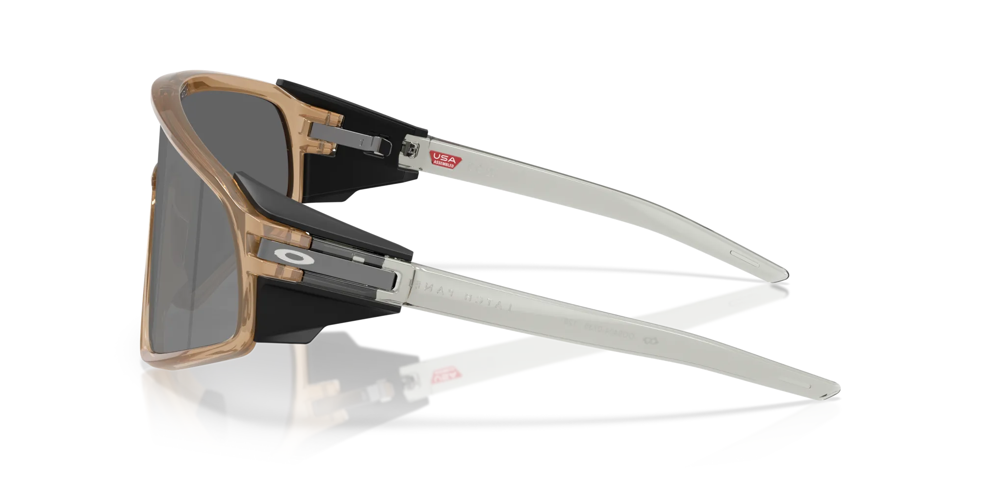 Oakley OO9404 LATCH PANEL 940407 Occhiali da sole O_Matter Marrone Grigio Maschera Normale - immagine 4