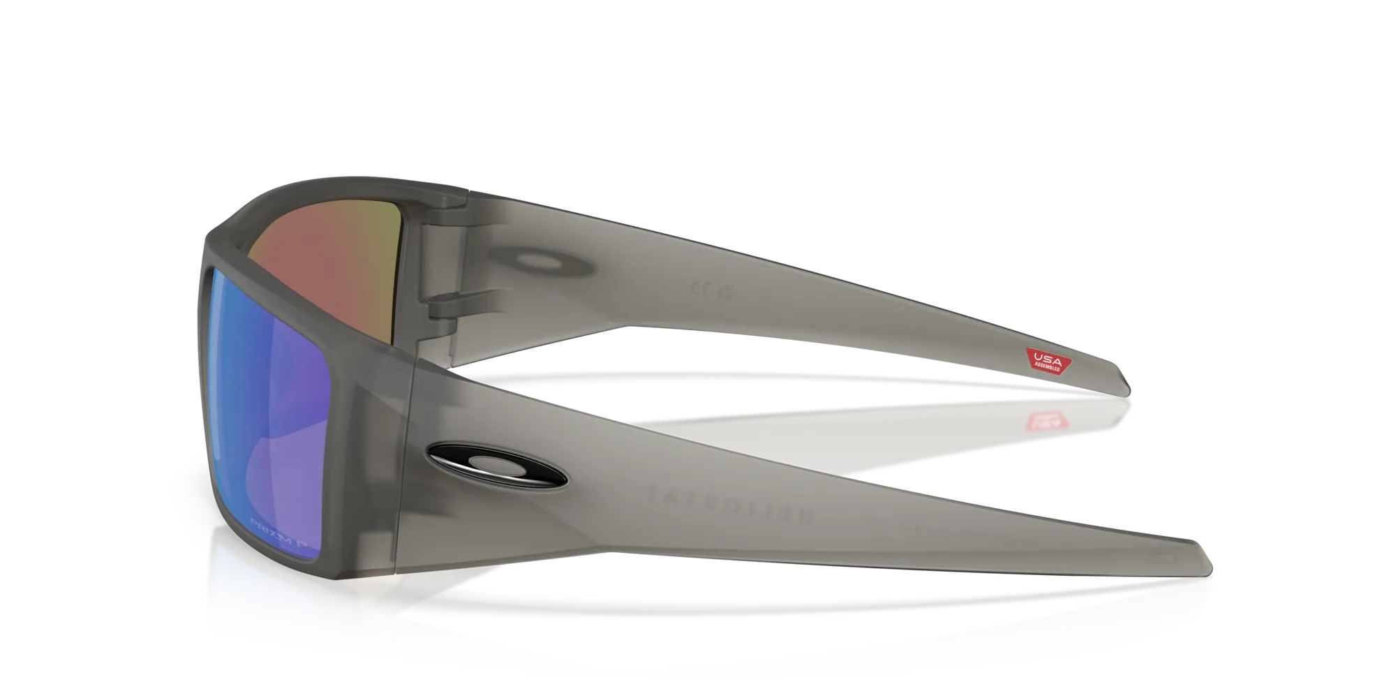 Oakley OO9231 HELIOSTAT 923124 Occhiali da sole O_Matter Grigio Blu Squadrata Polarizzata - immagine 4
