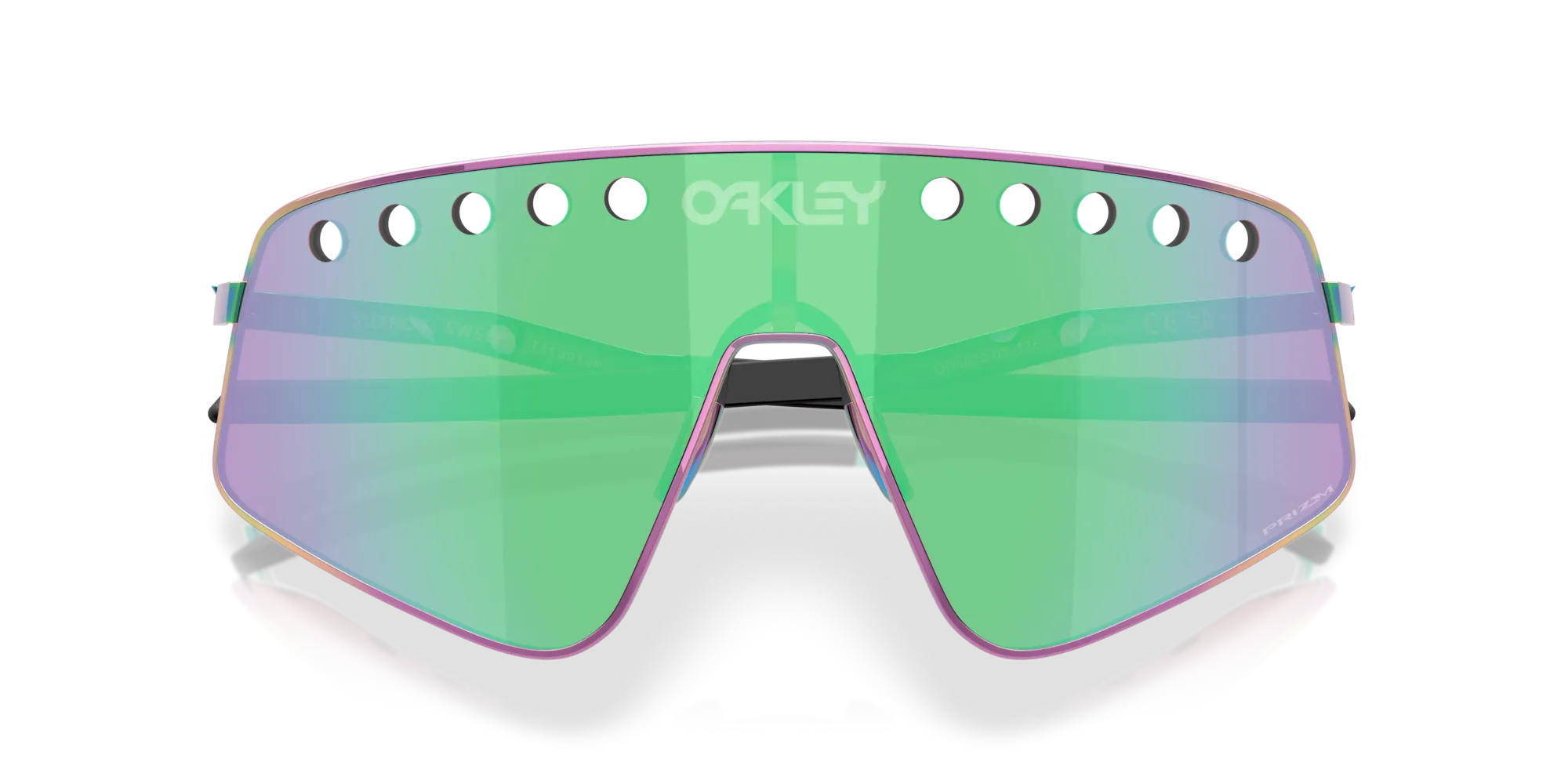 Oakley OO6025 SUTRO TI SWEEP 602505 Occhiali da sole Titanio Multi-colore Verde Squadrata Normale - immagine 2
