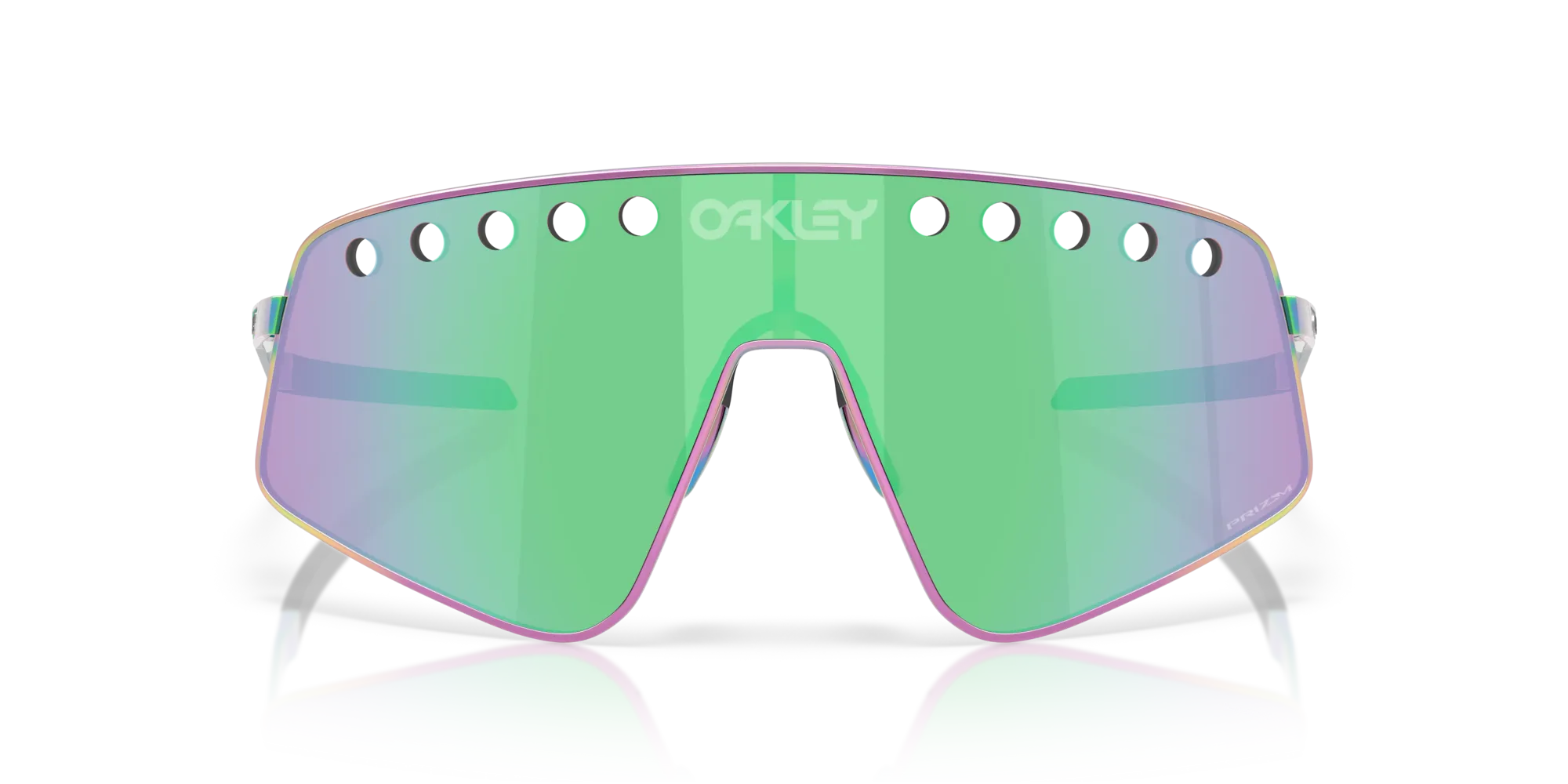 Oakley OO6025 SUTRO TI SWEEP 602505 Occhiali da sole Titanio Multi-colore Verde Squadrata Normale - immagine 3