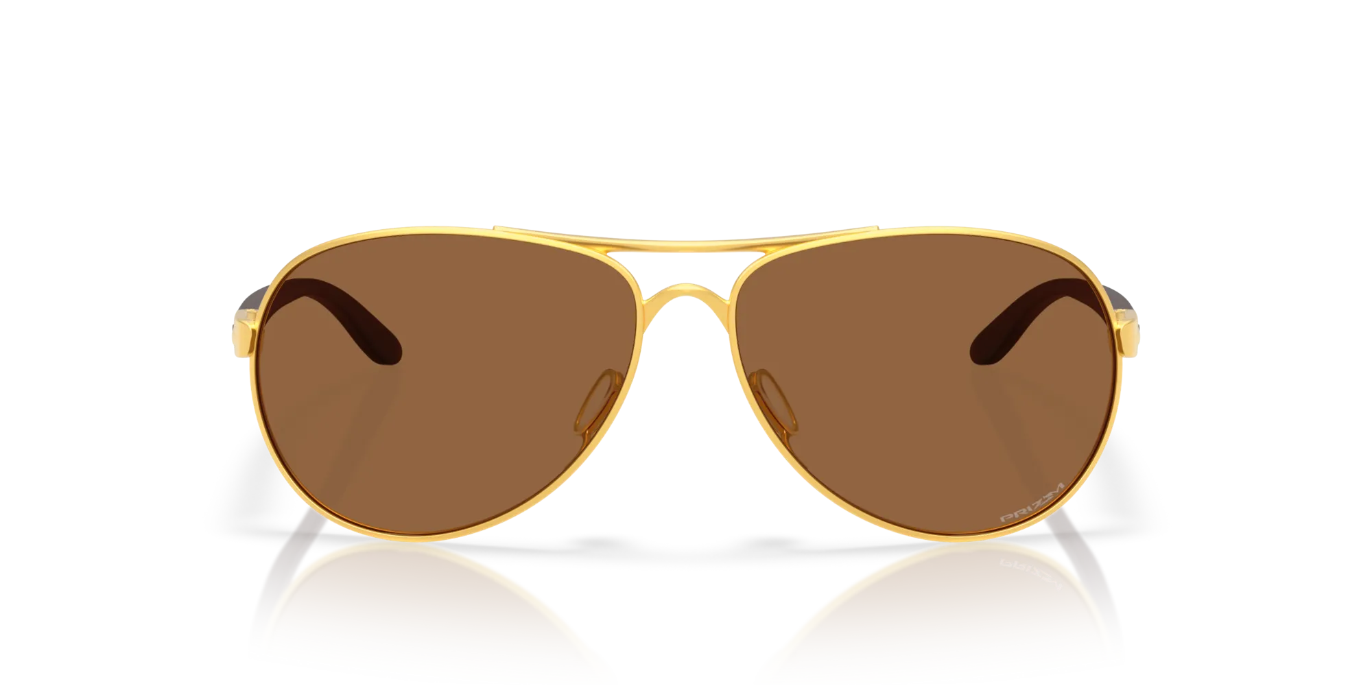 Oakley OO4079 FEEDBACK 407951 Occhiali da sole Metallo Oro Bronzo Rotonda Normale - immagine 3