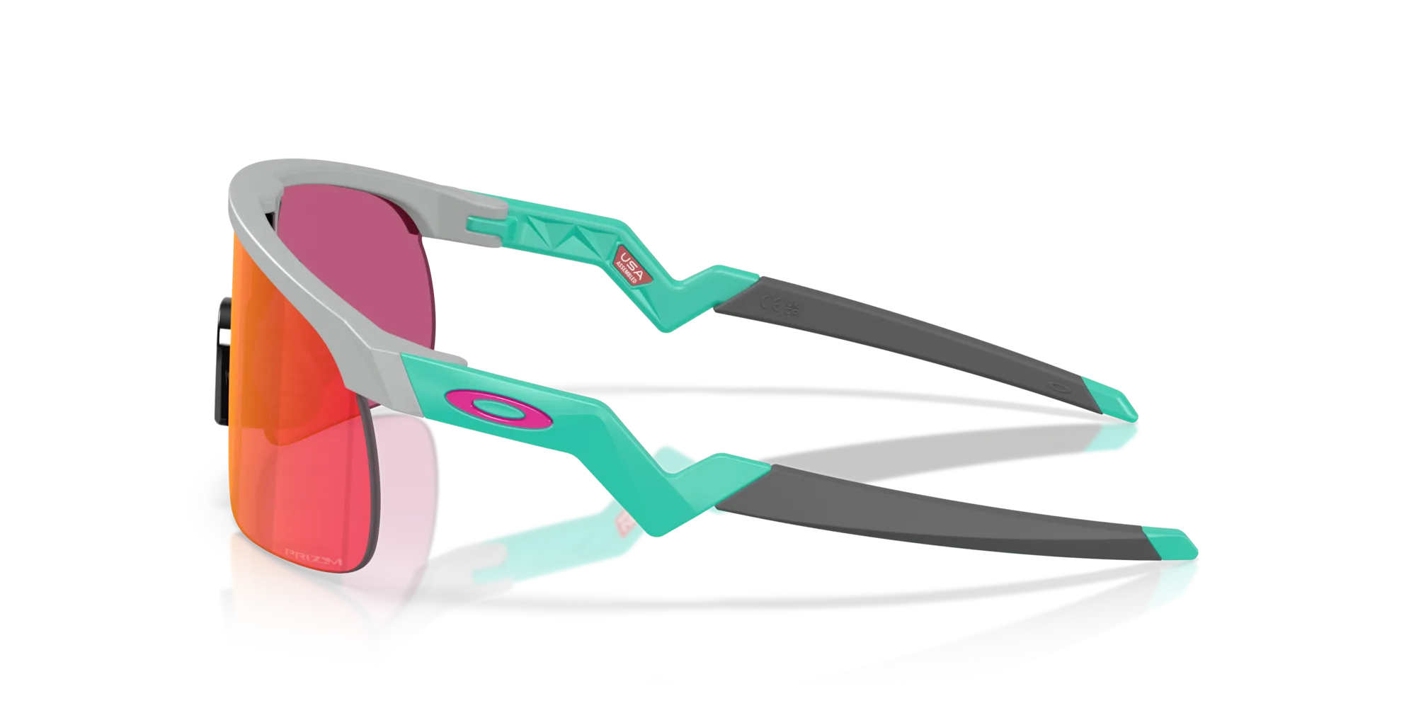 Oakley OJ9010 RESISTOR 901026 Occhiali da sole bambino O_Matter Grigio Viola Maschera Normale - immagine 4