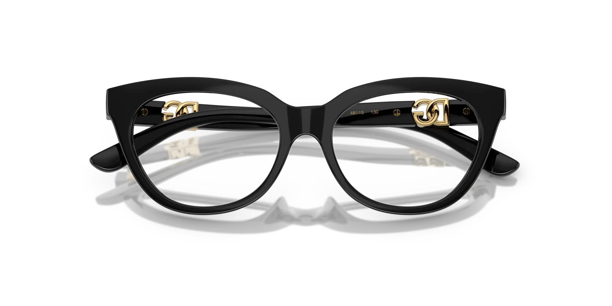 Dolce & Gabbana DX5005U 501 Montature da vista Iniettato Nero Farfalla Normale - immagine 2