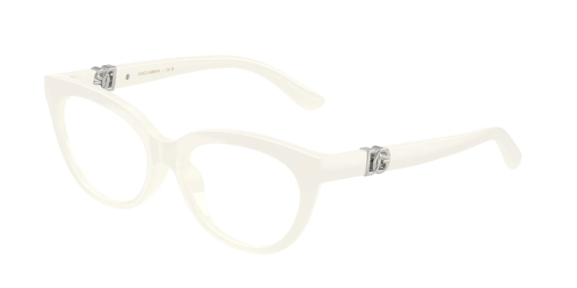 Dolce & Gabbana DX5005U 3312 Montature da vista Iniettato Bianco Farfalla Normale - immagine 1