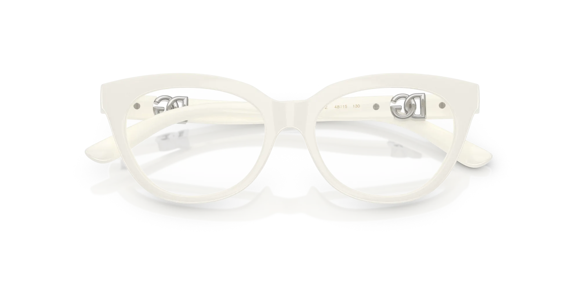 Dolce & Gabbana DX5005U 3312 Montature da vista Iniettato Bianco Farfalla Normale - immagine 2