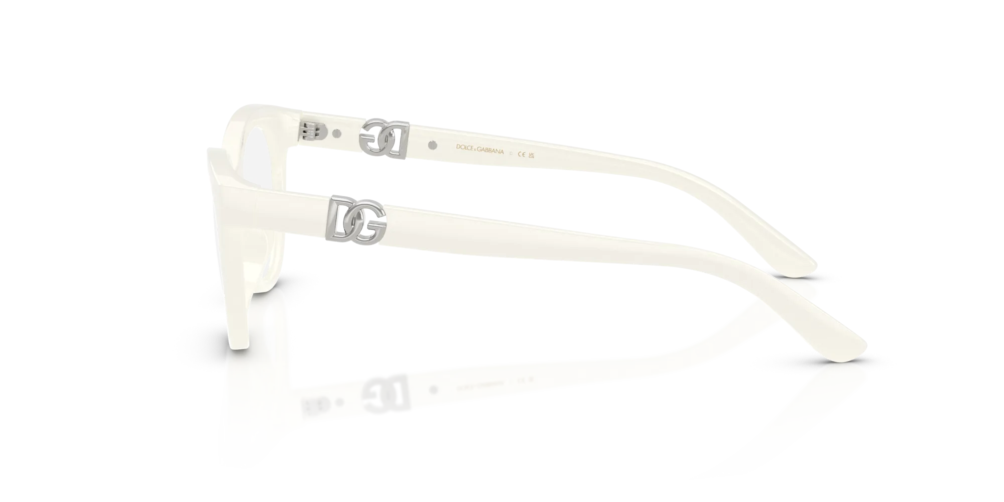 Dolce & Gabbana DX5005U 3312 Montature da vista Iniettato Bianco Farfalla Normale - immagine 4