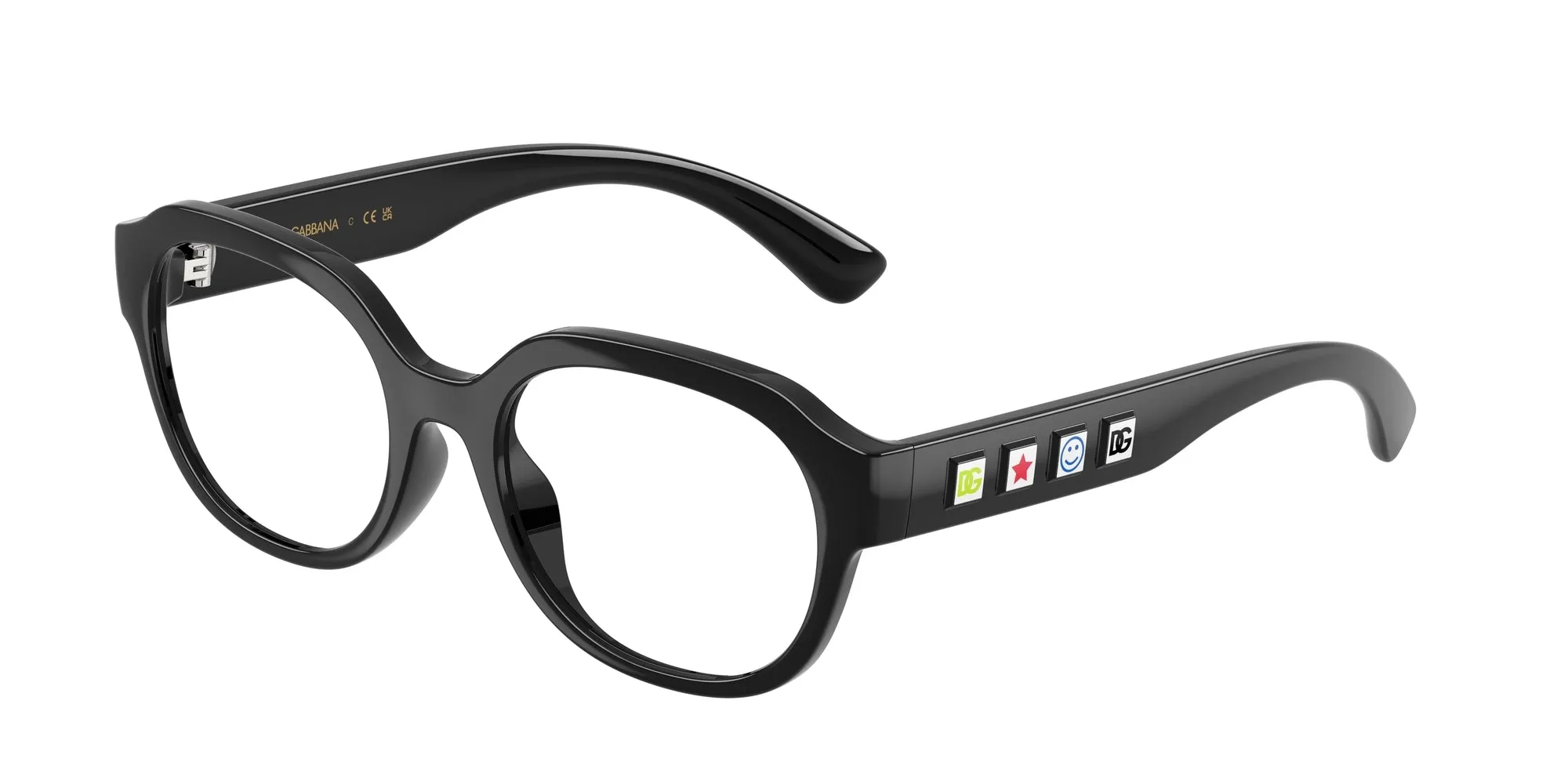 Dolce & Gabbana DX5004U 501 Montature da vista Iniettato Nero Rotonda Normale - immagine 1