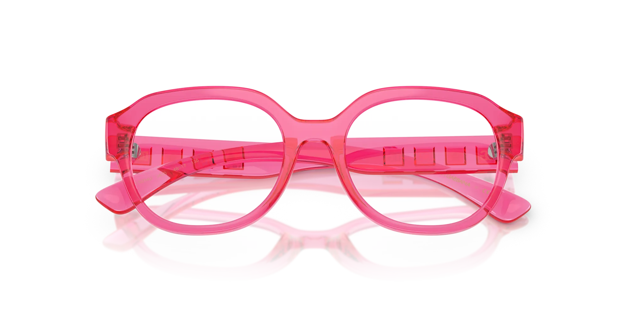 Dolce & Gabbana DX5004U 3450 Montature da vista Iniettato Rosa Rotonda Normale - immagine 2