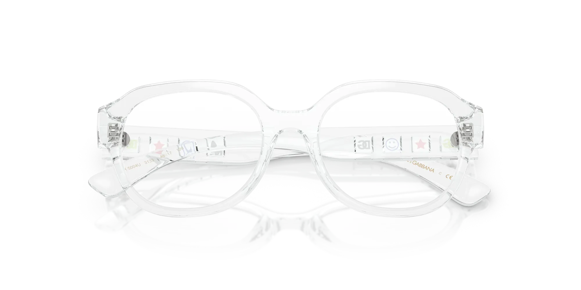 Dolce & Gabbana DX5004U 3133 Montature da vista Iniettato Trasparente Rotonda Normale - immagine 2
