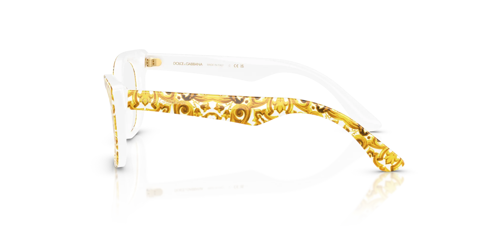 Dolce & Gabbana DX3357 3434 Montature da vista Acetato Giallo Cat Eye Normale - immagine 4