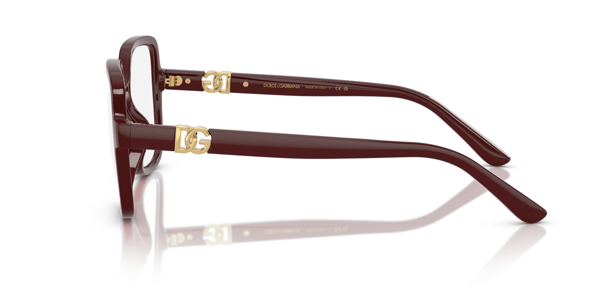 Dolce & Gabbana DG5105U 3091 Montature da vista Iniettato Rosso Squadrata Normale - immagine 4