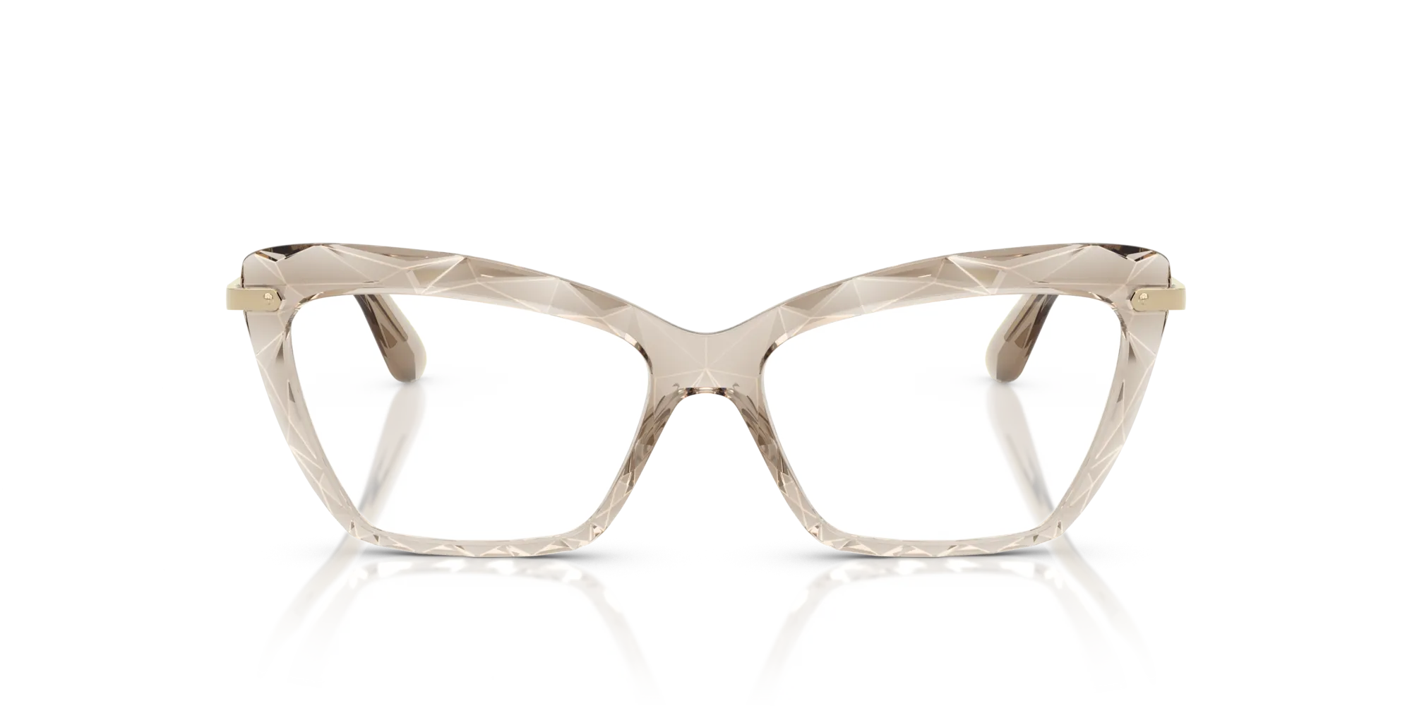 Dolce & Gabbana DG5025 3432 Montature da vista Nylon Marrone Cat Eye Normale - immagine 3