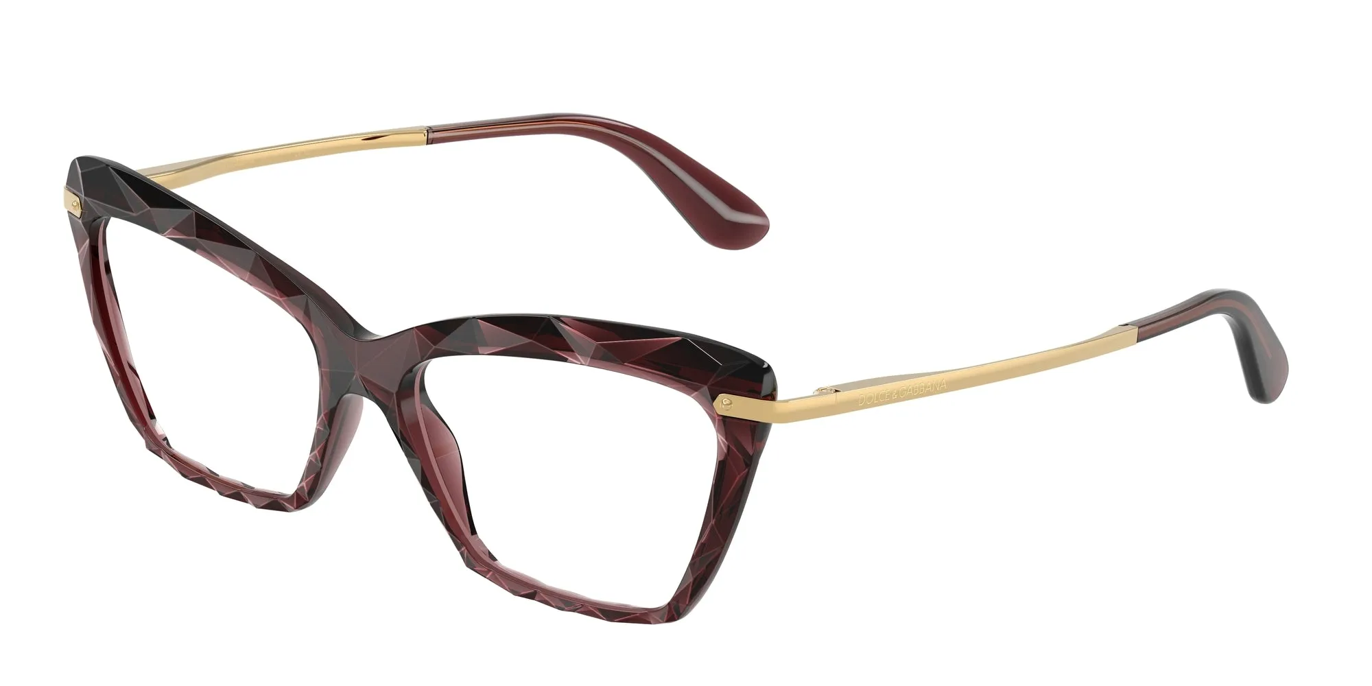 Dolce & Gabbana DG5025 3045 Montature da vista Nylon Rosso Cat Eye Normale - immagine 1