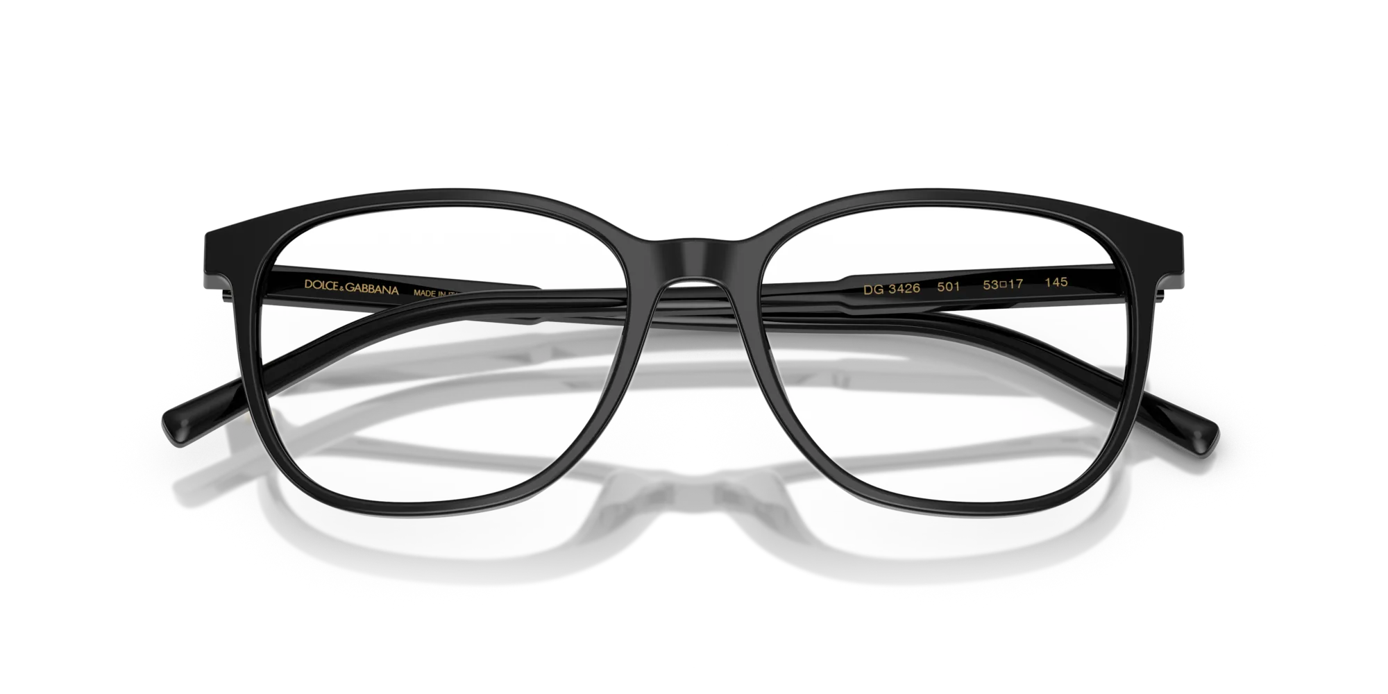 Dolce & Gabbana DG3426 501 Montature da vista Acetato Nero Pillow Normale - immagine 2