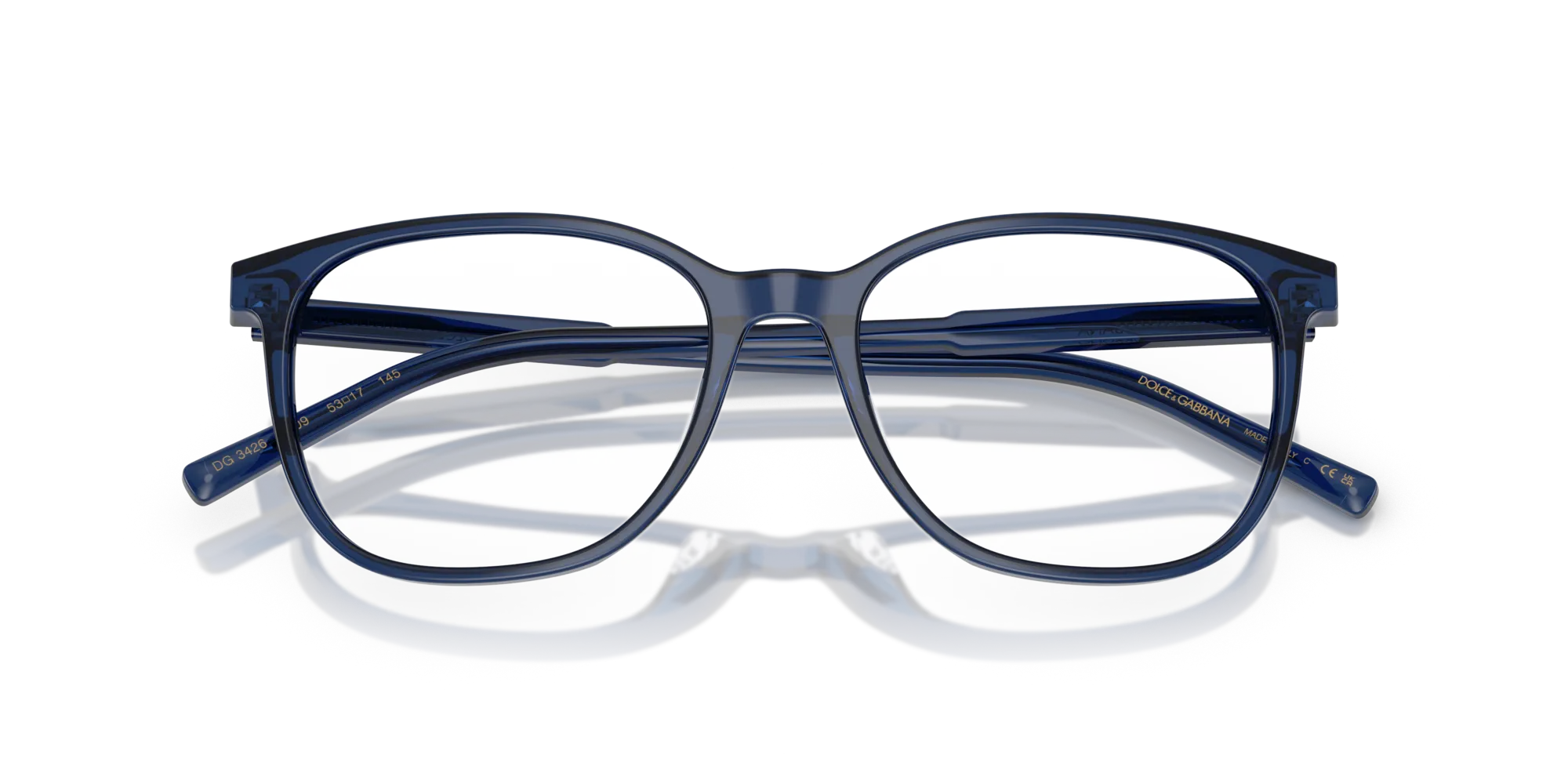 Dolce & Gabbana DG3426 3009 Montature da vista Acetato Blu Pillow Normale - immagine 2