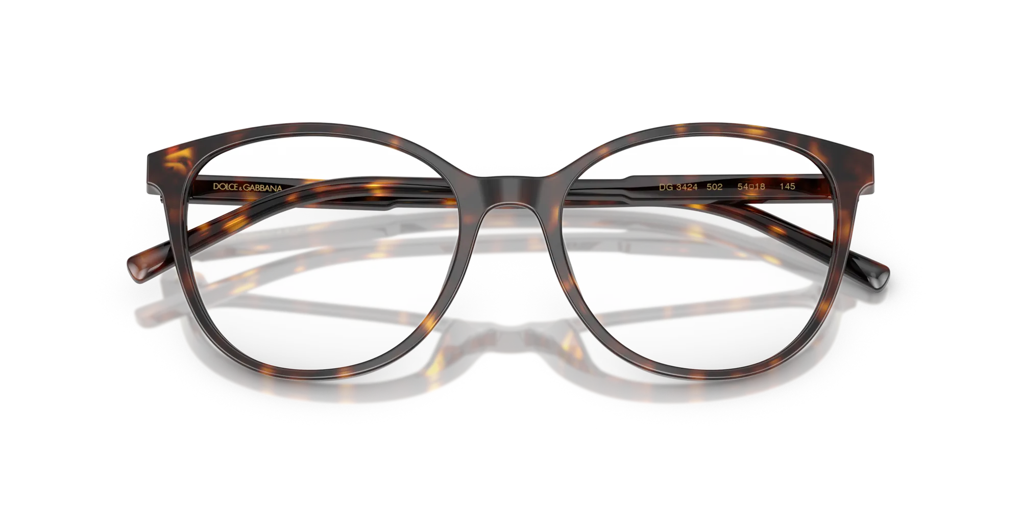 Dolce & Gabbana DG3425 502 Montature da vista Acetato Tartaruga Farfalla Normale - immagine 2