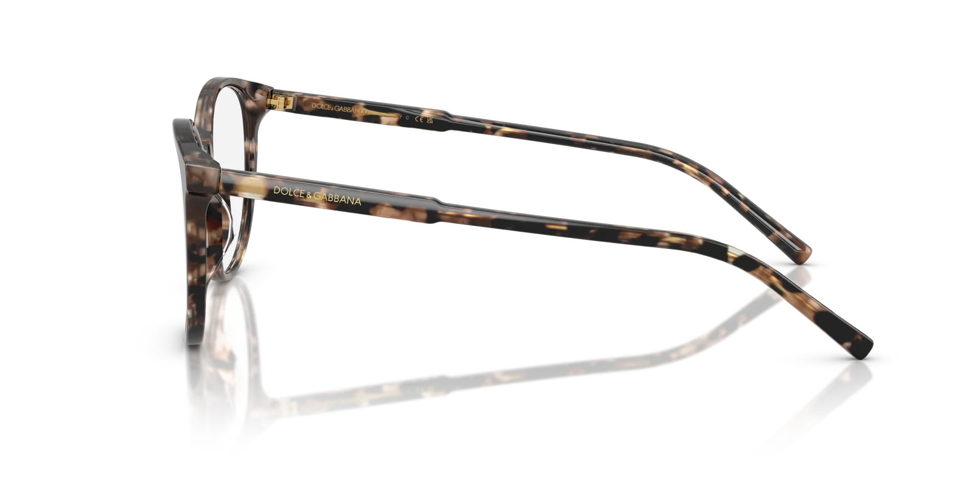 Dolce & Gabbana DG3425 3438 Montature da vista Acetato Marrone Farfalla Normale - immagine 4