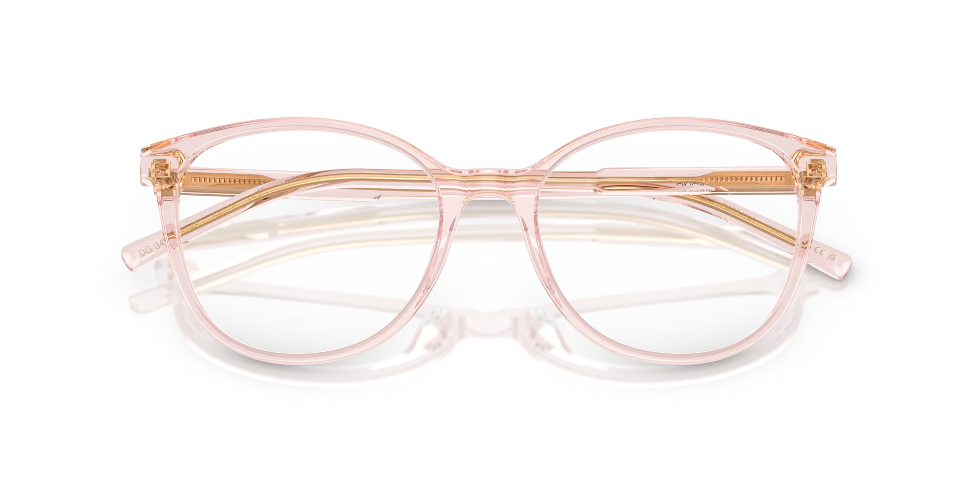 Dolce & Gabbana DG3425 3148 Montature da vista Acetato Rosa Farfalla Normale - immagine 2