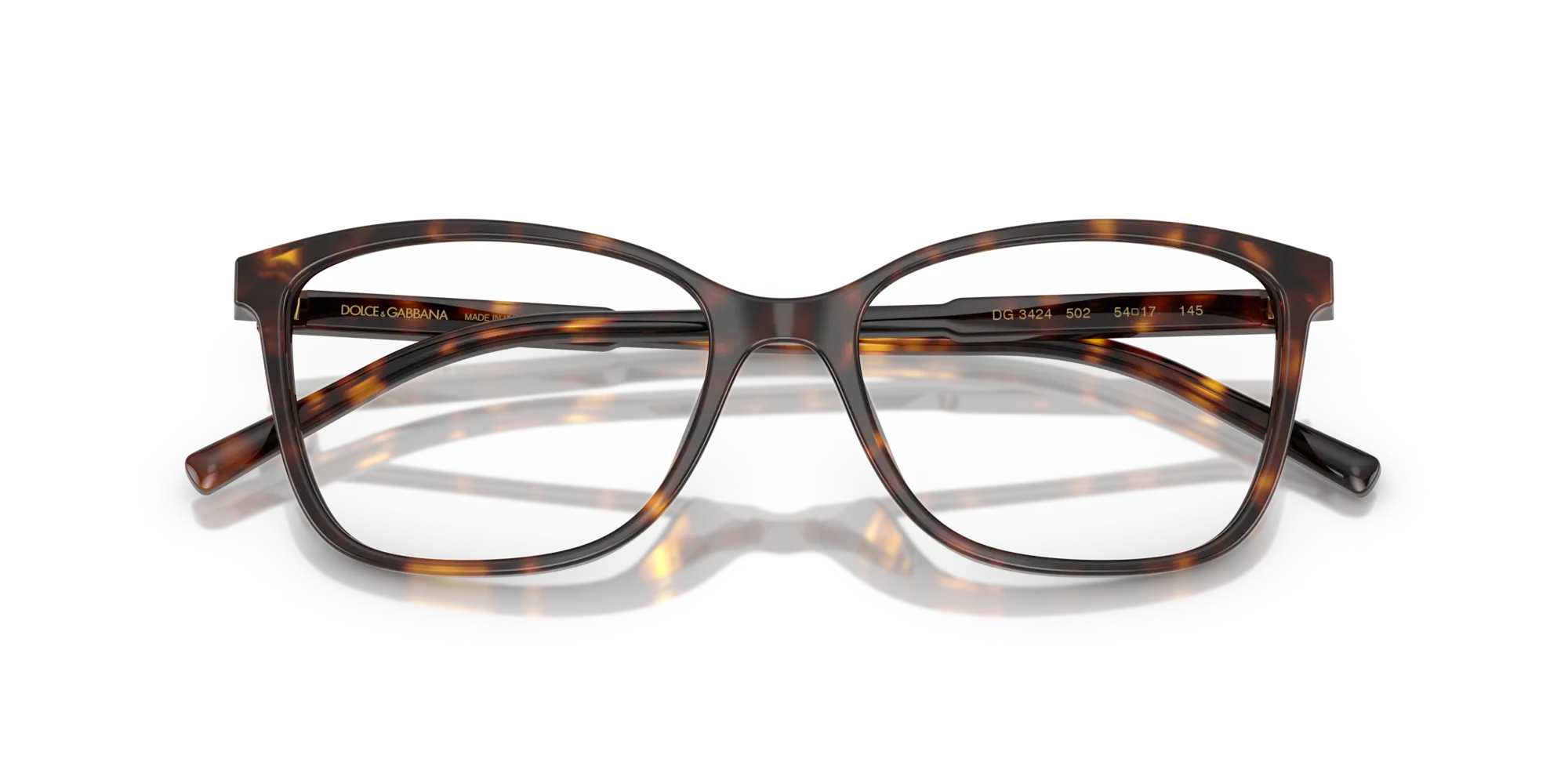 Dolce & Gabbana DG3424 502 Montature da vista Acetato Tartaruga Squadrata Normale - immagine 2