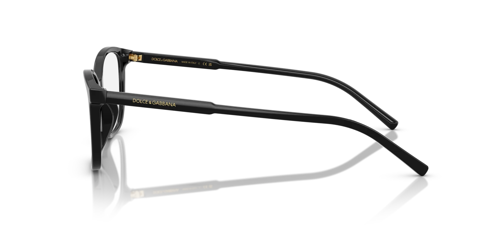 Dolce & Gabbana DG3424 501 Montature da vista Acetato Nero Squadrata Normale - immagine 4