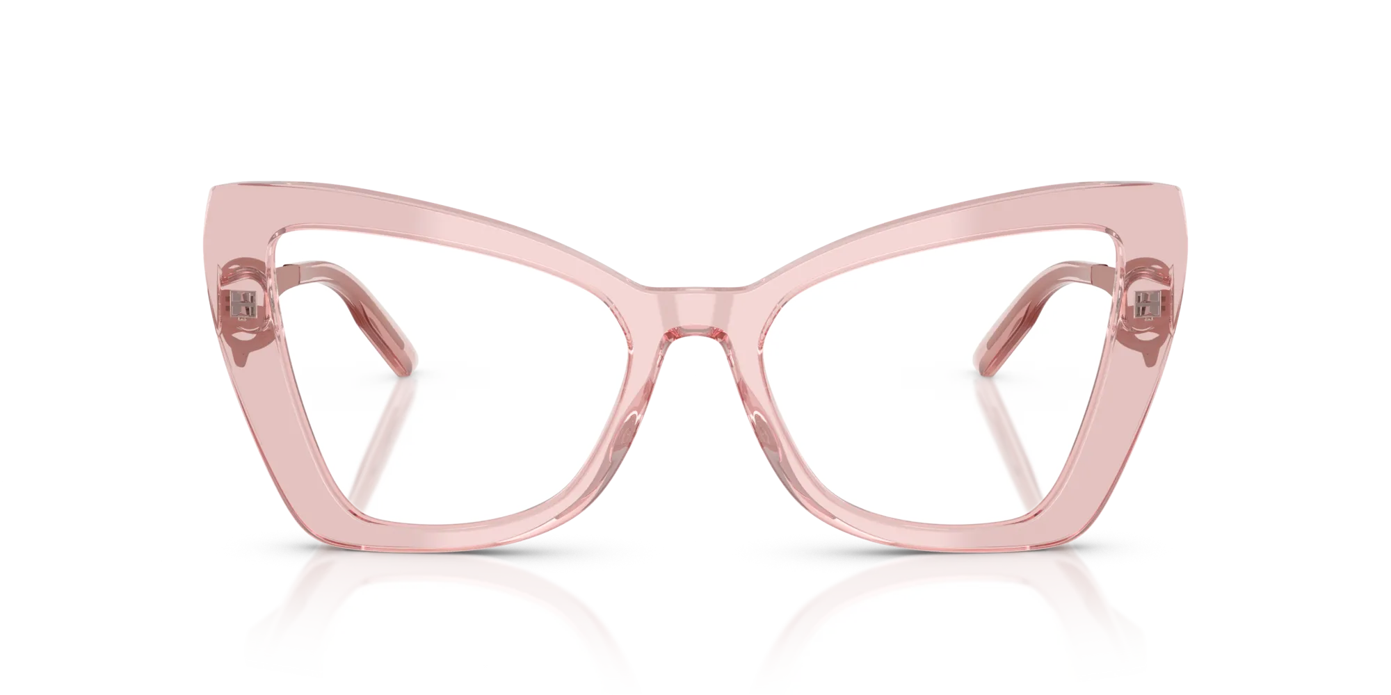 Dolce & Gabbana DG3409 3226 Montature da vista Acetato Rosa Trasparente Cat Eye Normale - immagine 3