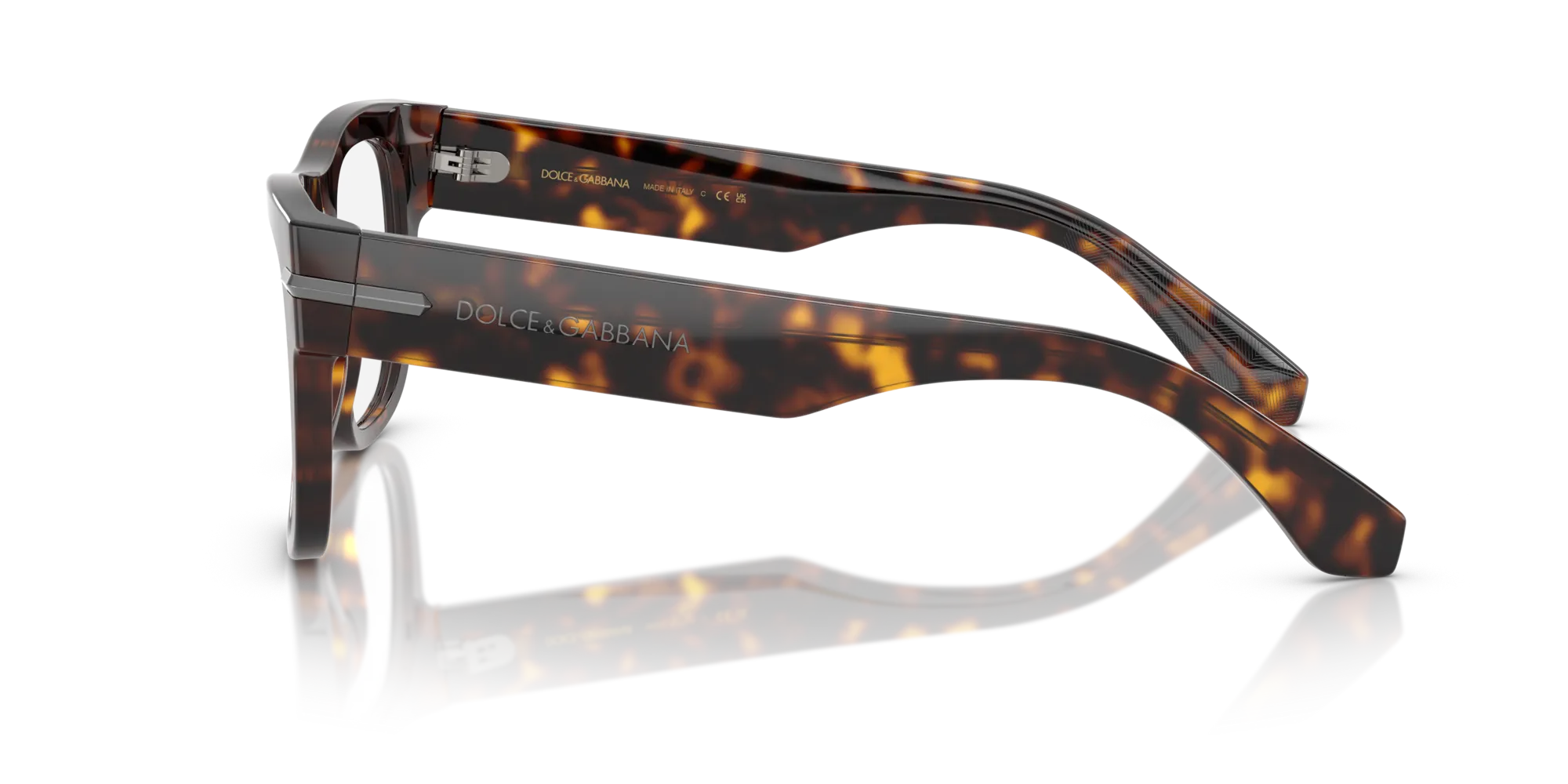 Dolce & Gabbana DG3407 502 Montature da vista Acetato Tartaruga Trasparente Squadrata Normale - immagine 4