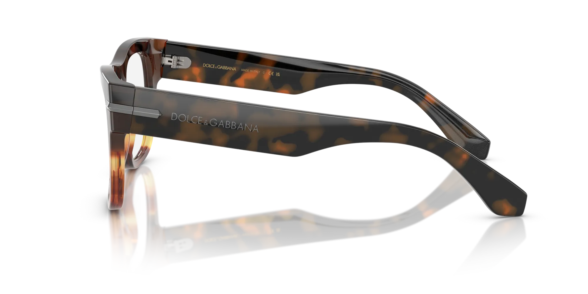 Dolce & Gabbana DG3407 3438 Montature da vista Acetato Marrone Squadrata Normale - immagine 4