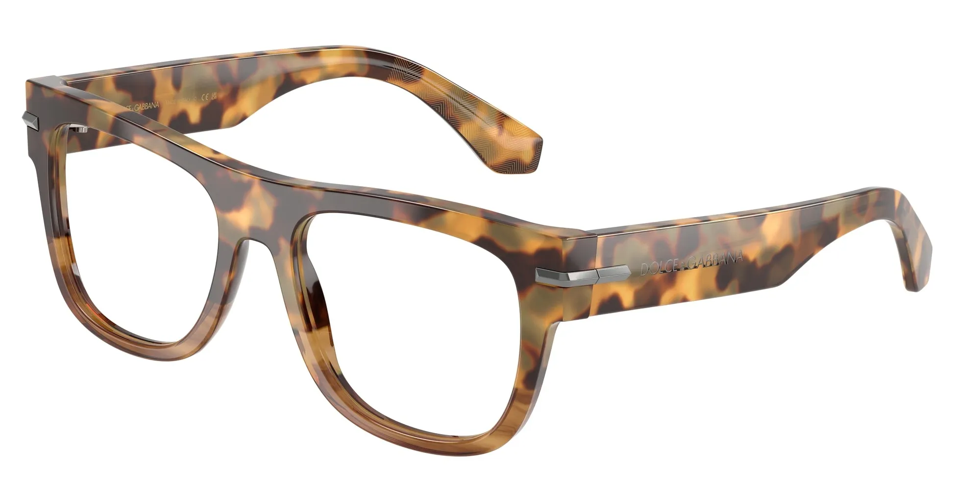 Dolce & Gabbana DG3407 3437 Montature da vista Acetato Tartaruga Trasparente Squadrata Normale - immagine 1