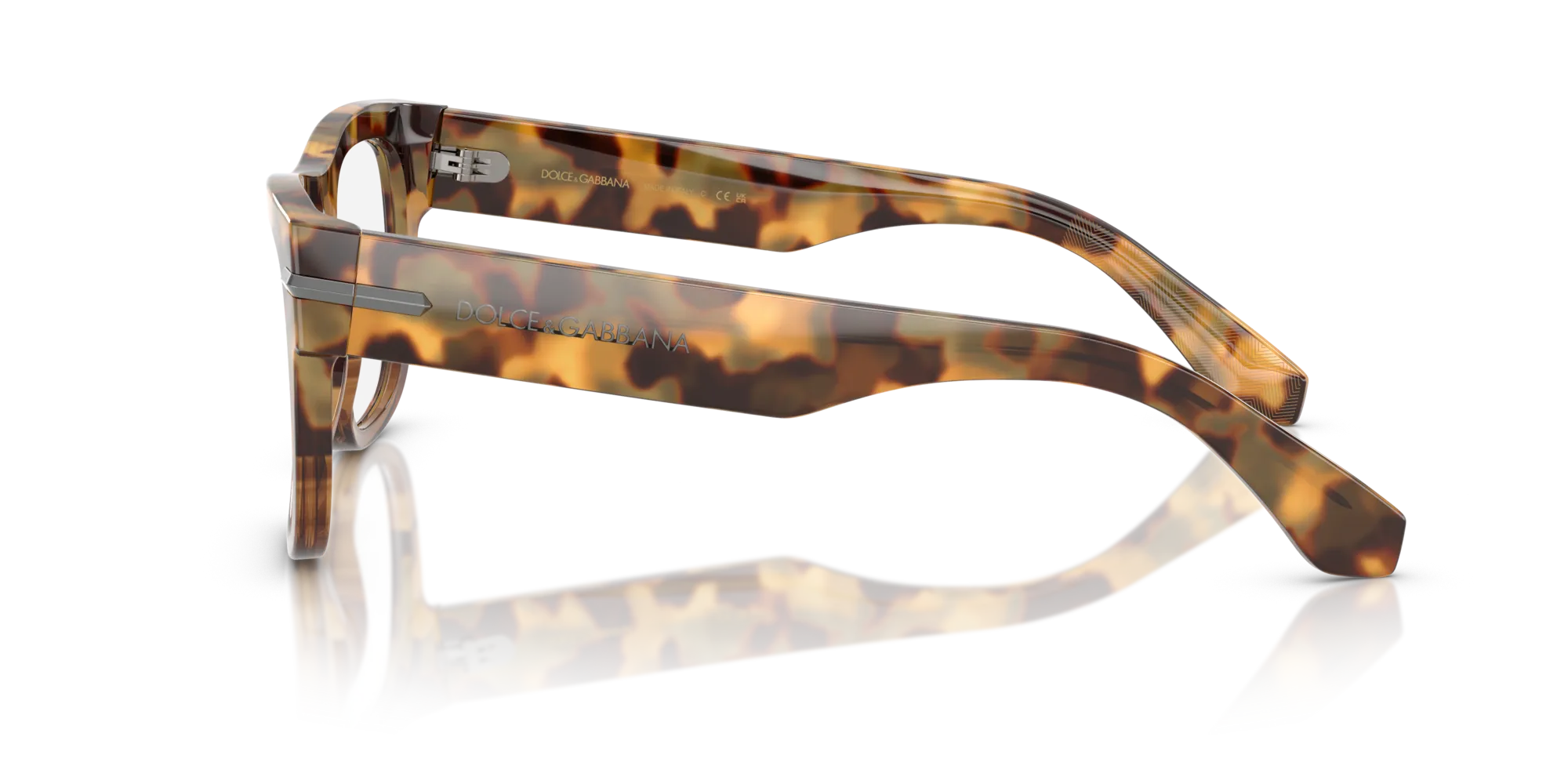 Dolce & Gabbana DG3407 3437 Montature da vista Acetato Tartaruga Trasparente Squadrata Normale - immagine 4