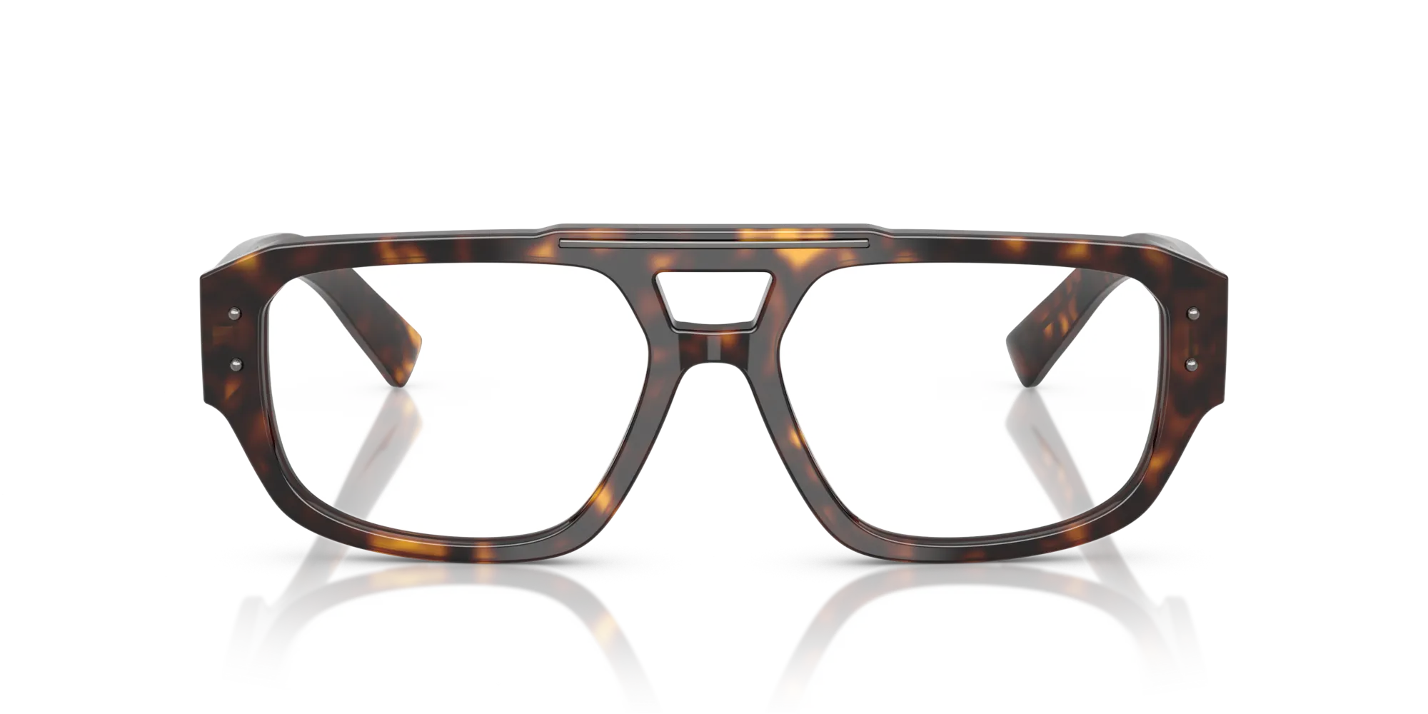 Dolce & Gabbana DG3406 502 Montature da vista Acetato Tartaruga Trasparente Pilot Normale - immagine 3