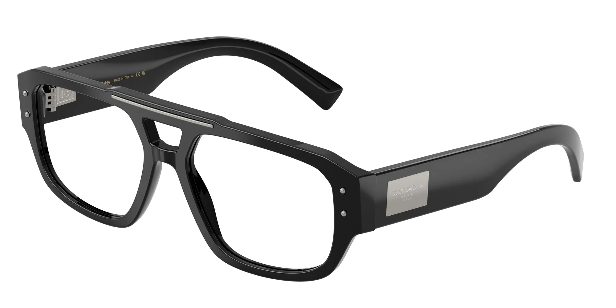 Dolce & Gabbana DG3406 501 Montature da vista Acetato Nero Pilot Normale - immagine 1