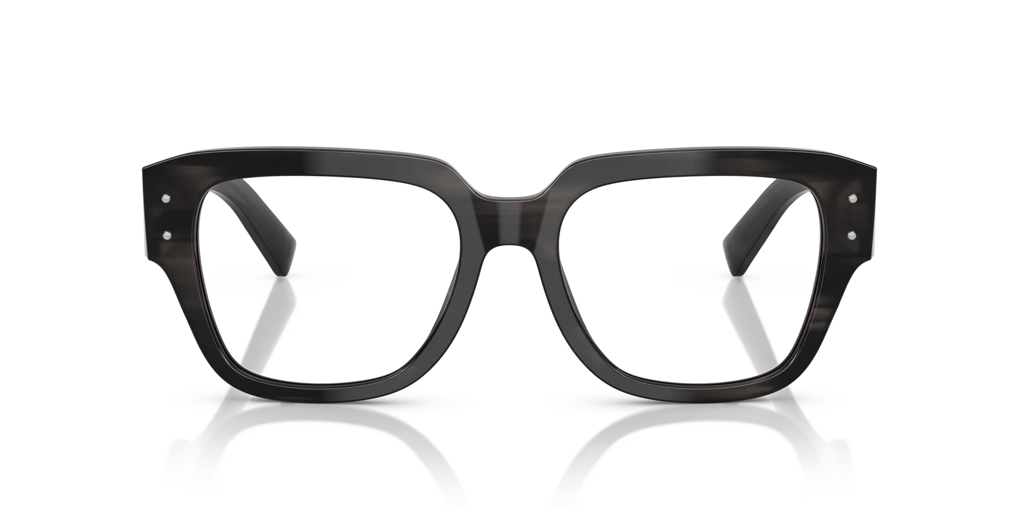 Dolce & Gabbana DG3405 3440 Montature da vista Acetato Grigio Trasparente Squadrata Normale - immagine 3