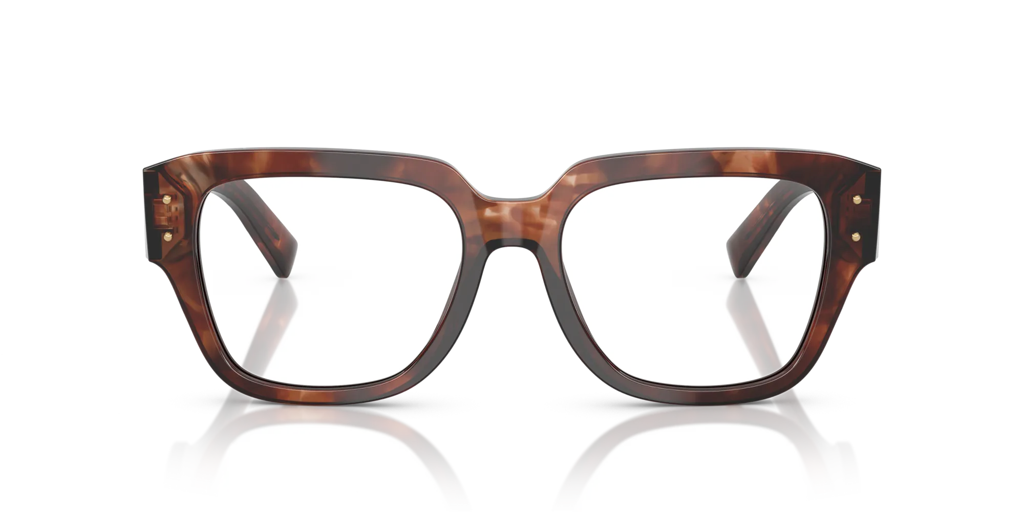 Dolce & Gabbana DG3405 3222 Montature da vista Acetato Rosso Trasparente Squadrata Normale - immagine 3