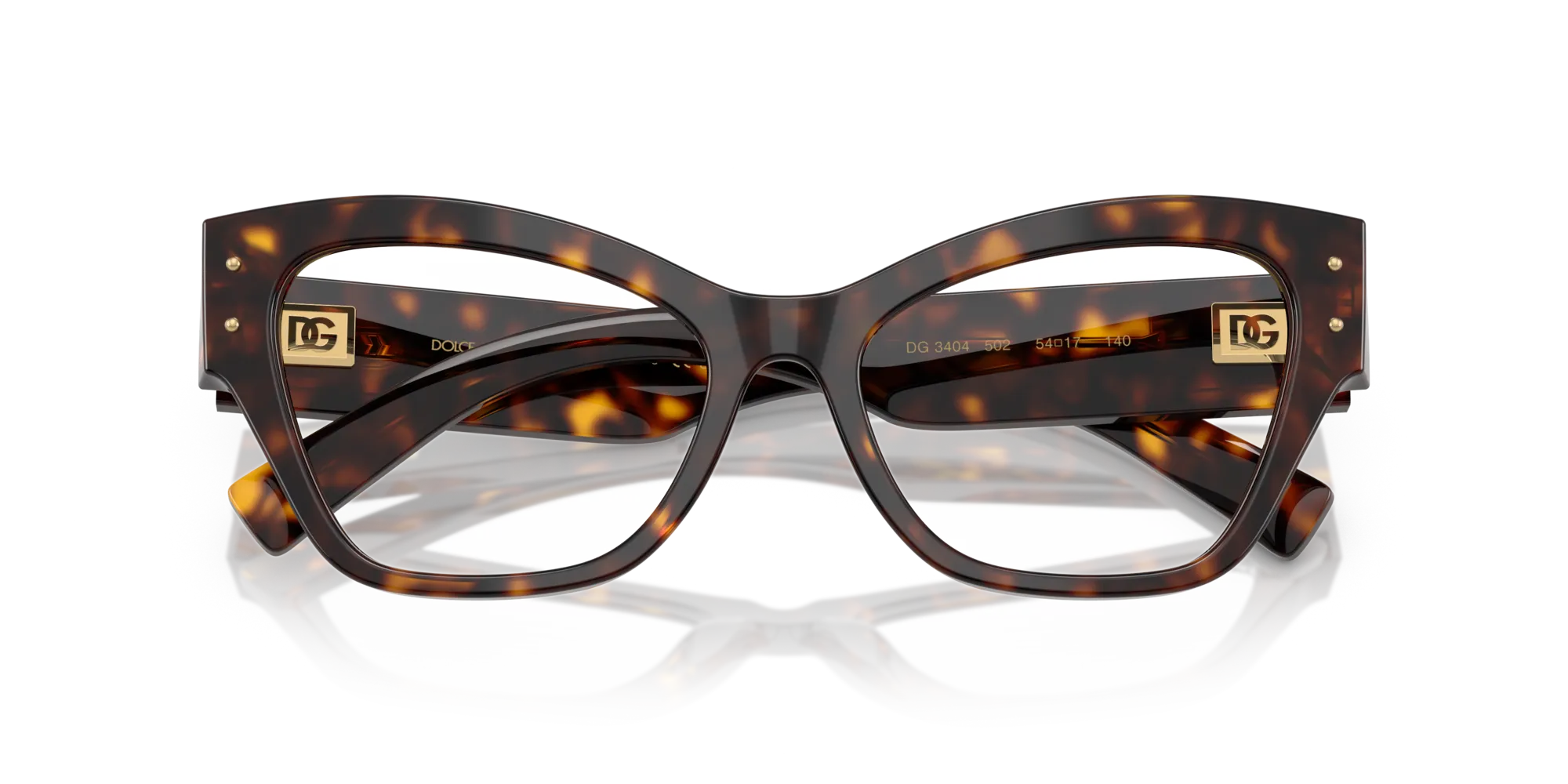 Dolce & Gabbana DG3404 502 Montature da vista Acetato Tartaruga Farfalla Normale - immagine 2