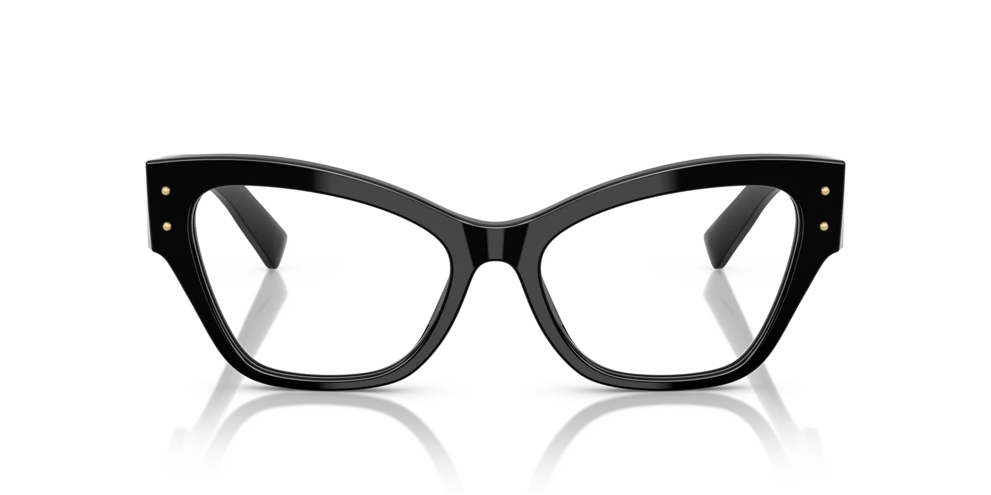 Dolce & Gabbana DG3404 501 Montature da vista Acetato Nero Trasparente Farfalla Normale - immagine 3