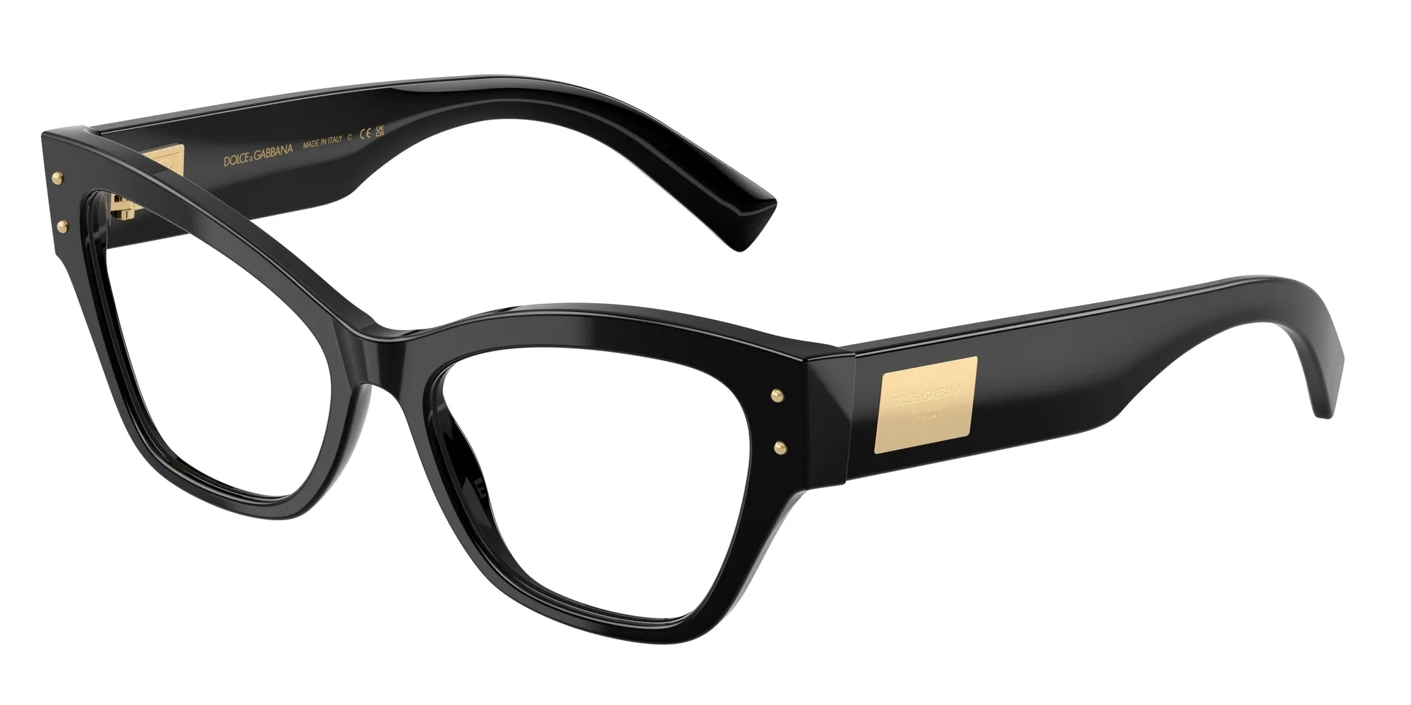 Dolce & Gabbana DG3404 501 Montature da vista Acetato Nero Farfalla Normale - immagine 1