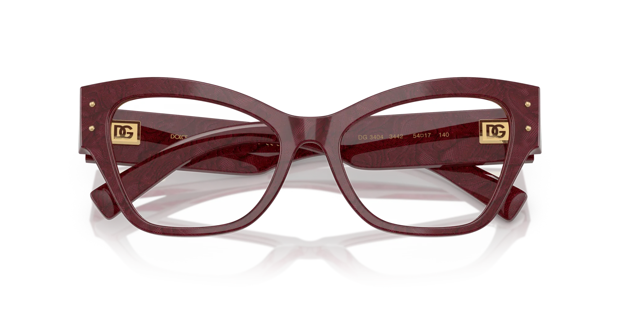 Dolce & Gabbana DG3404 3442 Montature da vista Acetato Multi-colore Trasparente Farfalla Normale - immagine 2