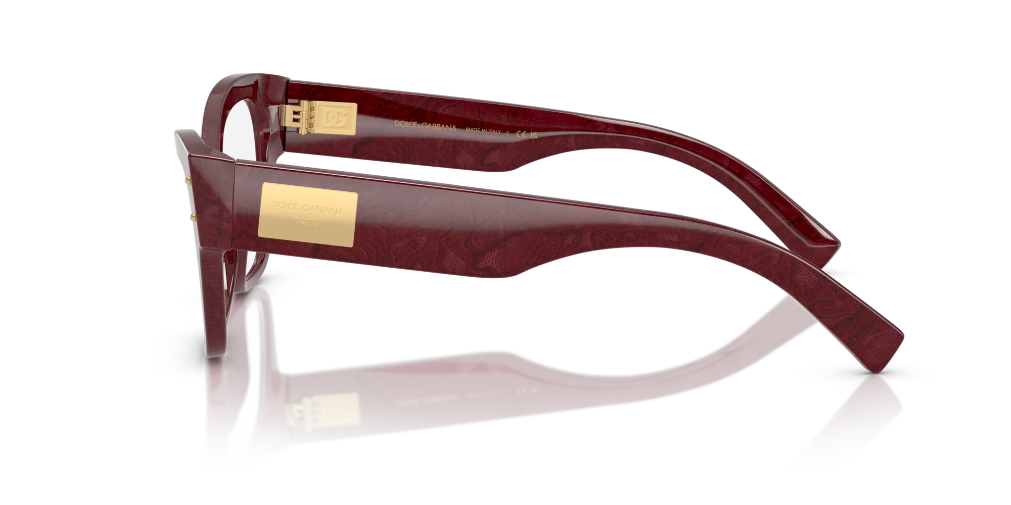 Dolce & Gabbana DG3404 3442 Montature da vista Acetato Multi-colore Trasparente Farfalla Normale - immagine 4