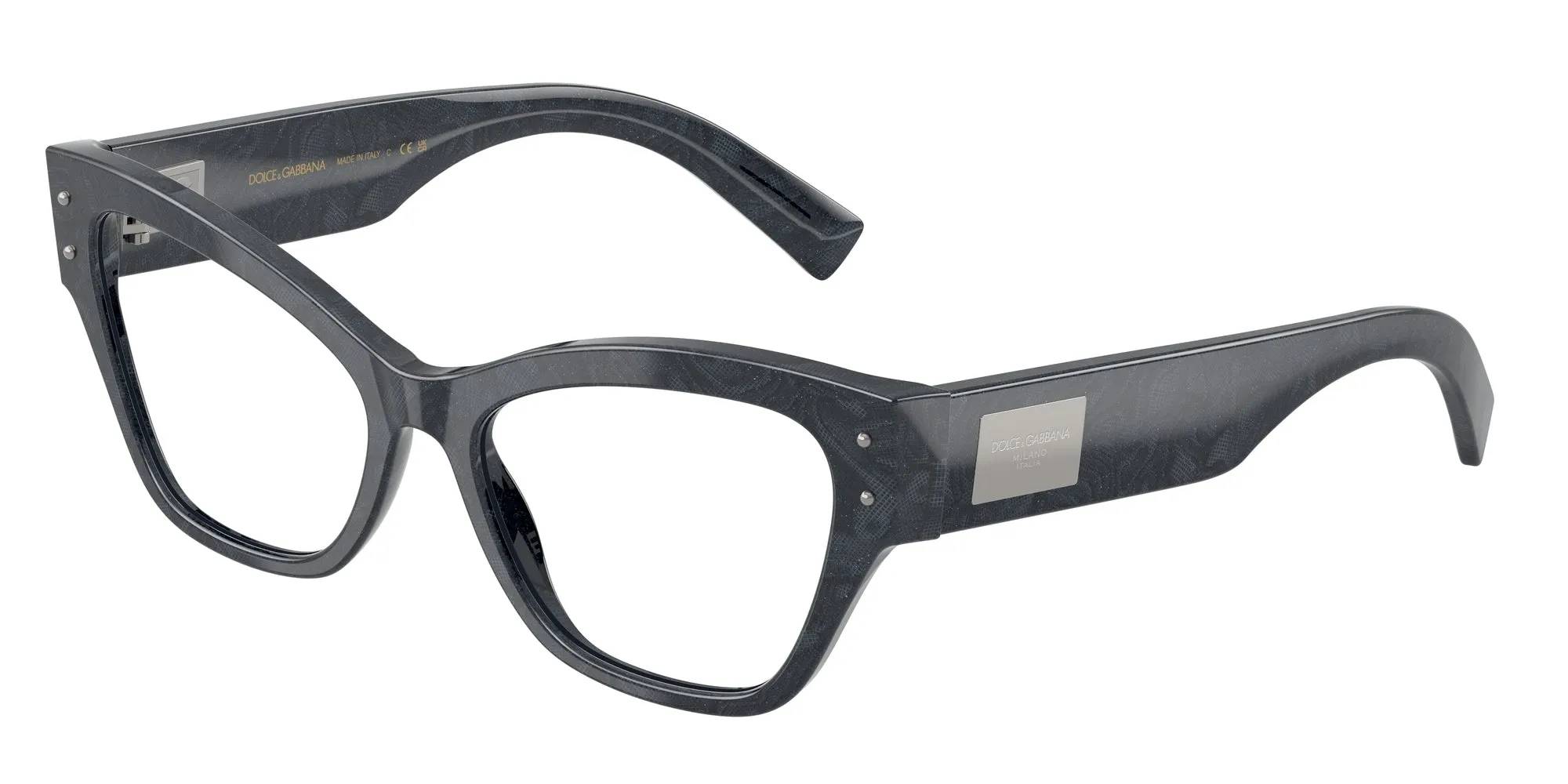 Dolce & Gabbana DG3404 3441 Montature da vista Acetato Multi-colore Trasparente Farfalla Normale - immagine 1