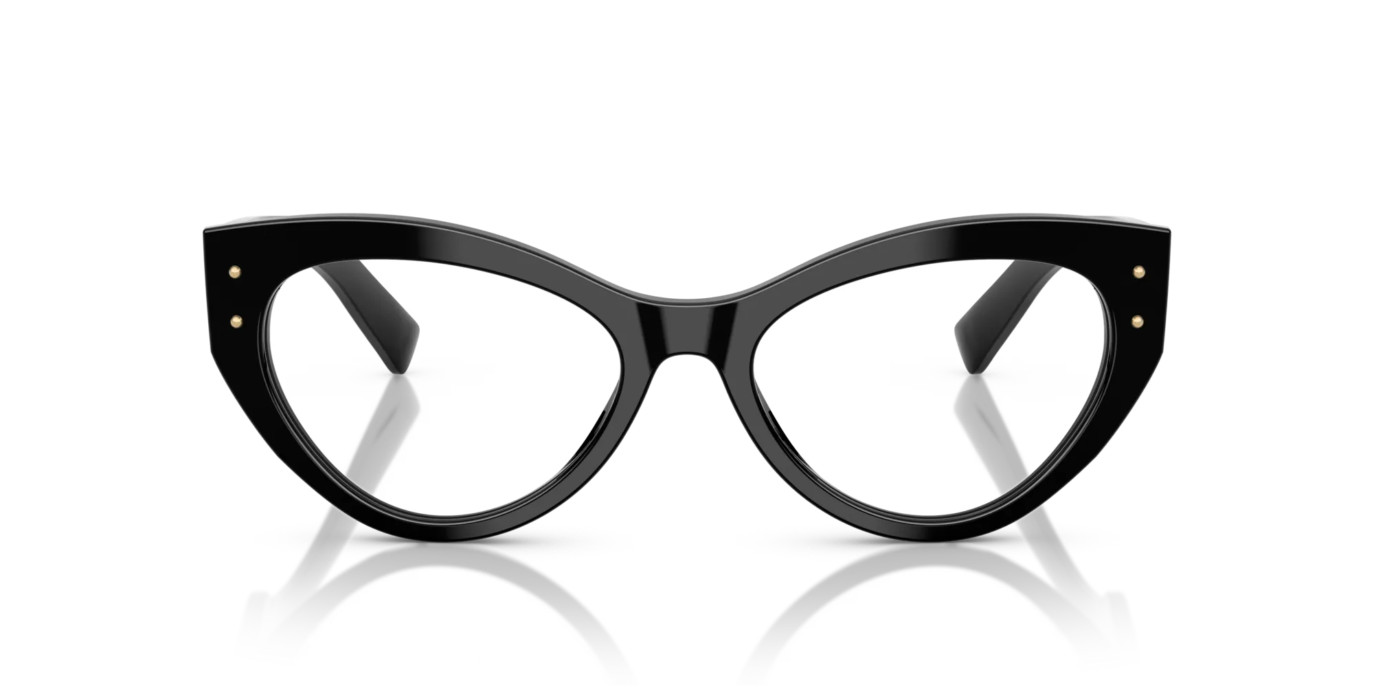 Dolce & Gabbana DG3403 501 Montature da vista Acetato Nero Trasparente Cat Eye Normale - immagine 3