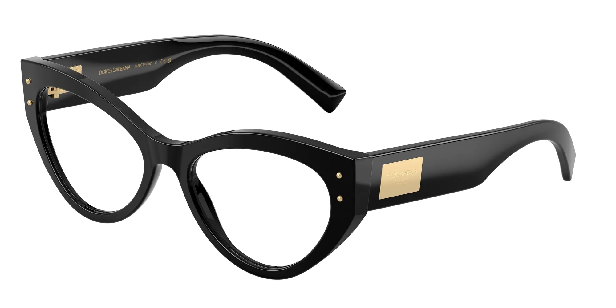 Dolce & Gabbana DG3403 501 Montature da vista Acetato Nero Cat Eye Normale - immagine 1