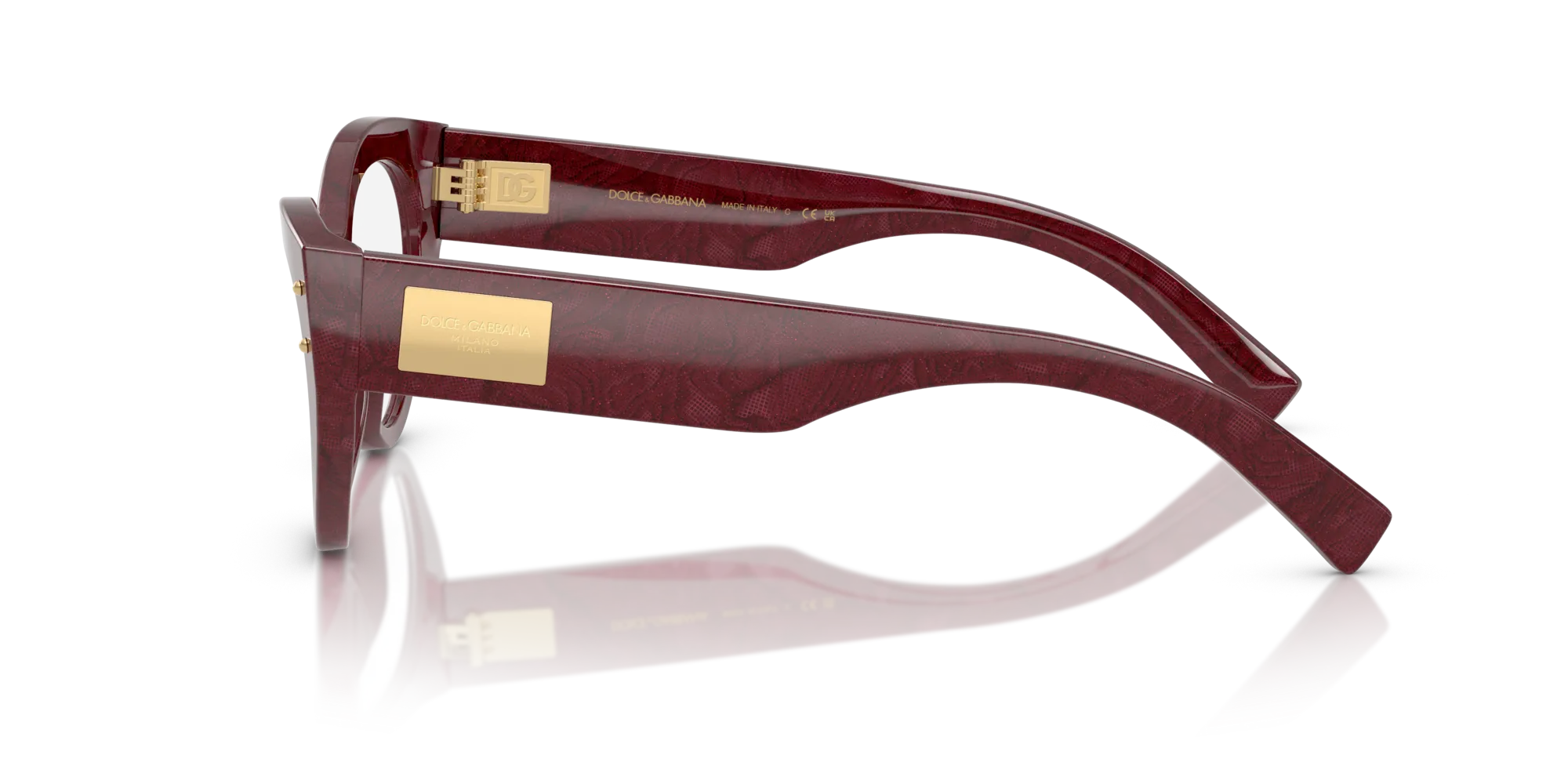 Dolce & Gabbana DG3403 3442 Montature da vista Acetato Multi-colore Trasparente Cat Eye Normale - immagine 4