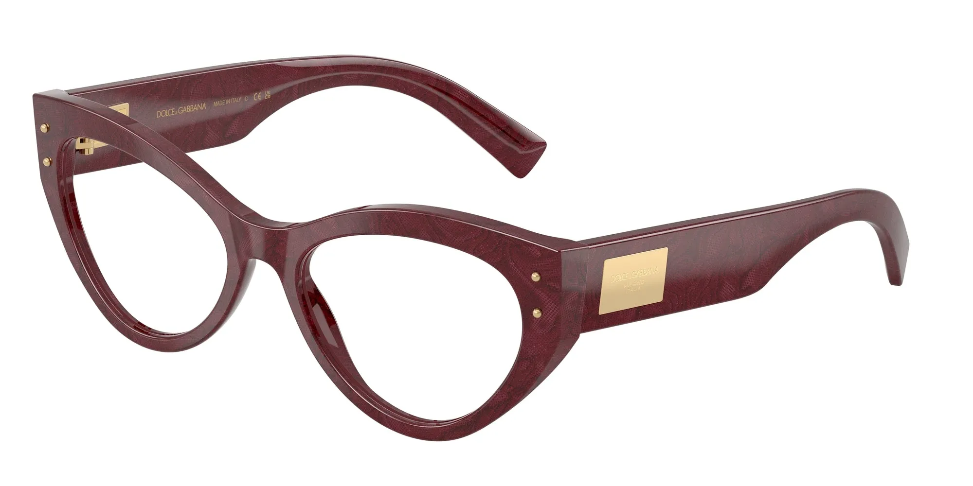 Dolce & Gabbana DG3403 3442 Montature da vista Acetato Multi-colore Cat Eye Normale - immagine 1