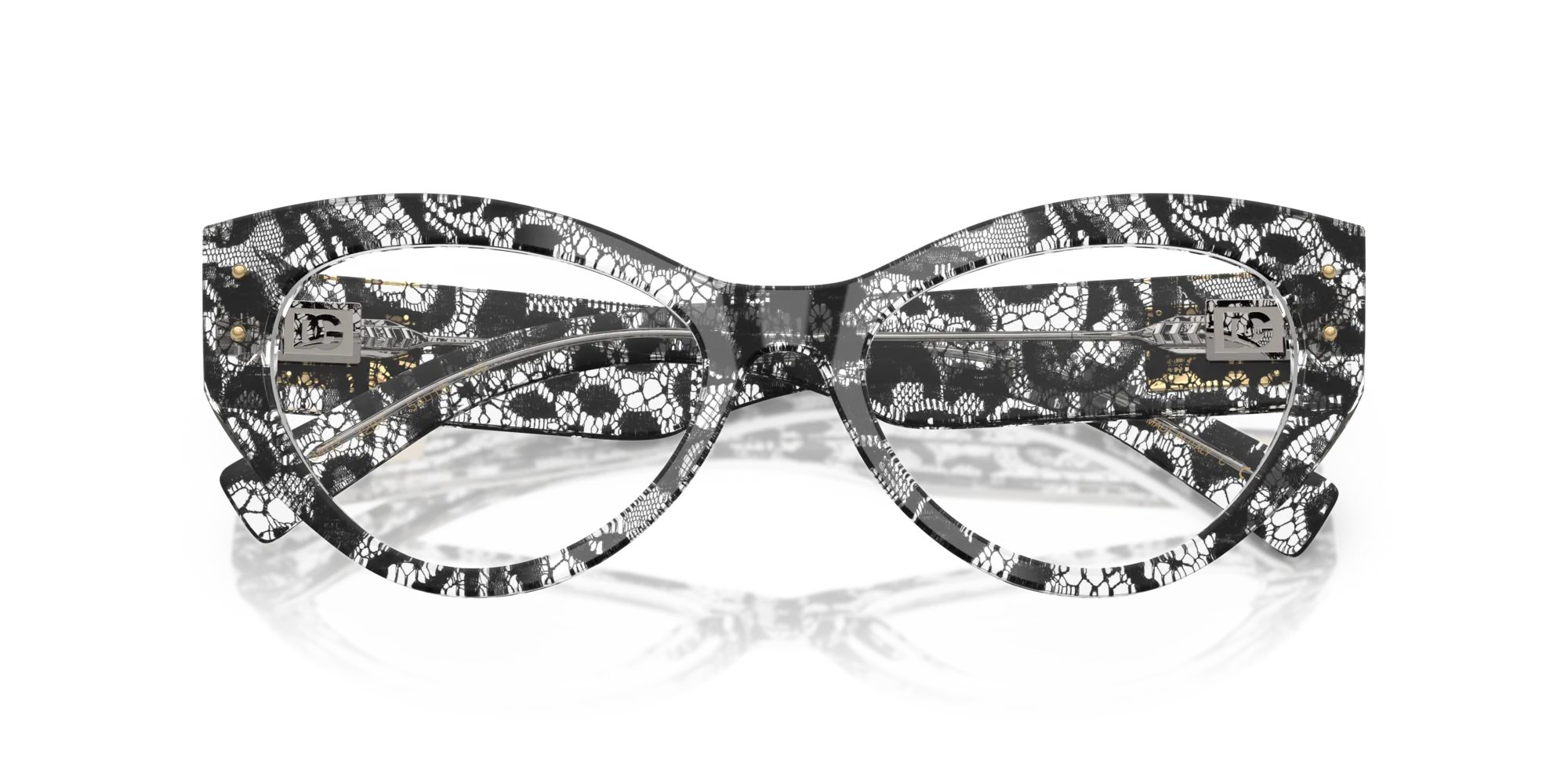 Dolce & Gabbana DG3403 3287 Montature da vista Acetato Nero Cat Eye Normale - immagine 2