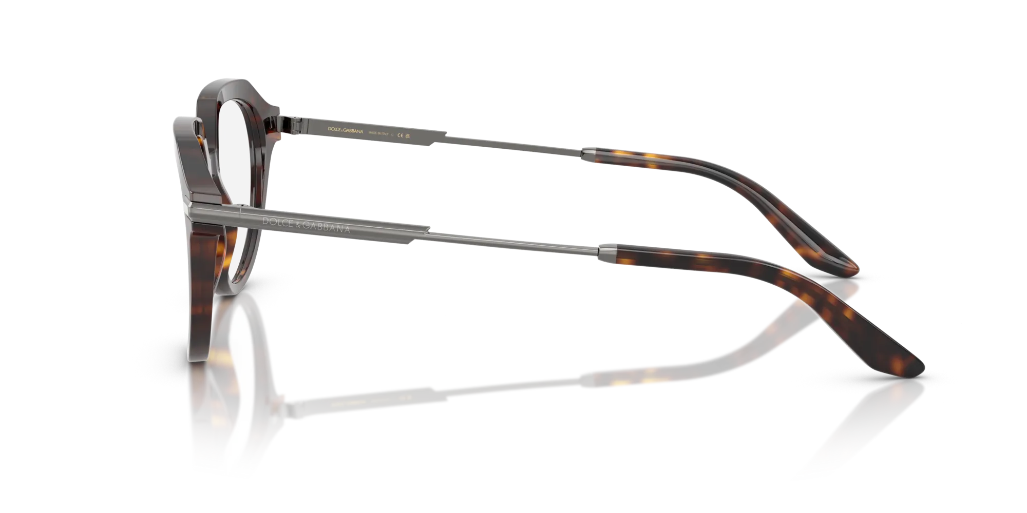 Dolce & Gabbana DG3402 502 Montature da vista Acetato Tartaruga Trasparente Pantos Normale - immagine 4