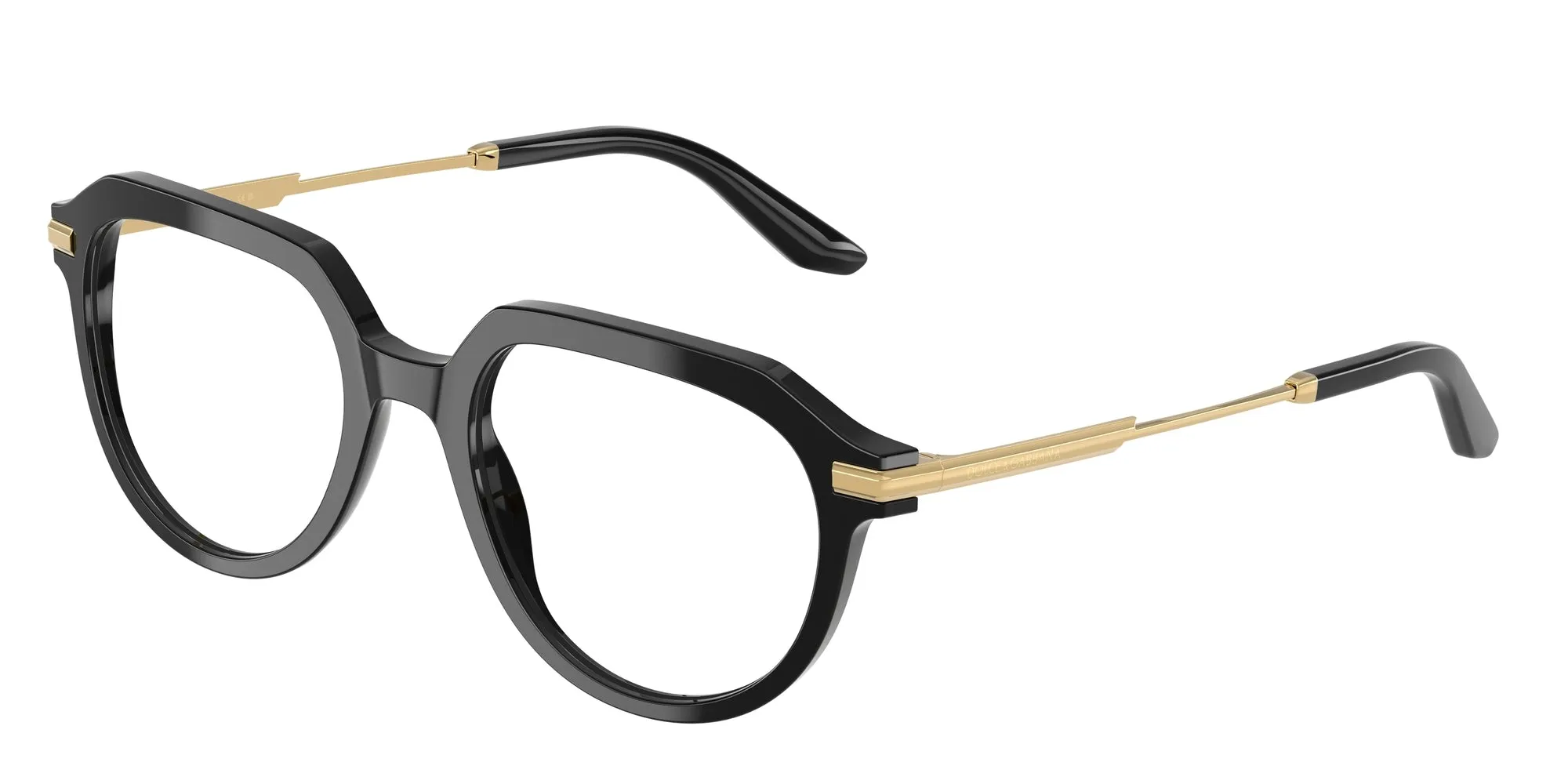 Dolce & Gabbana DG3402 501 Montature da vista Acetato Nero Trasparente Pantos Normale - immagine 1