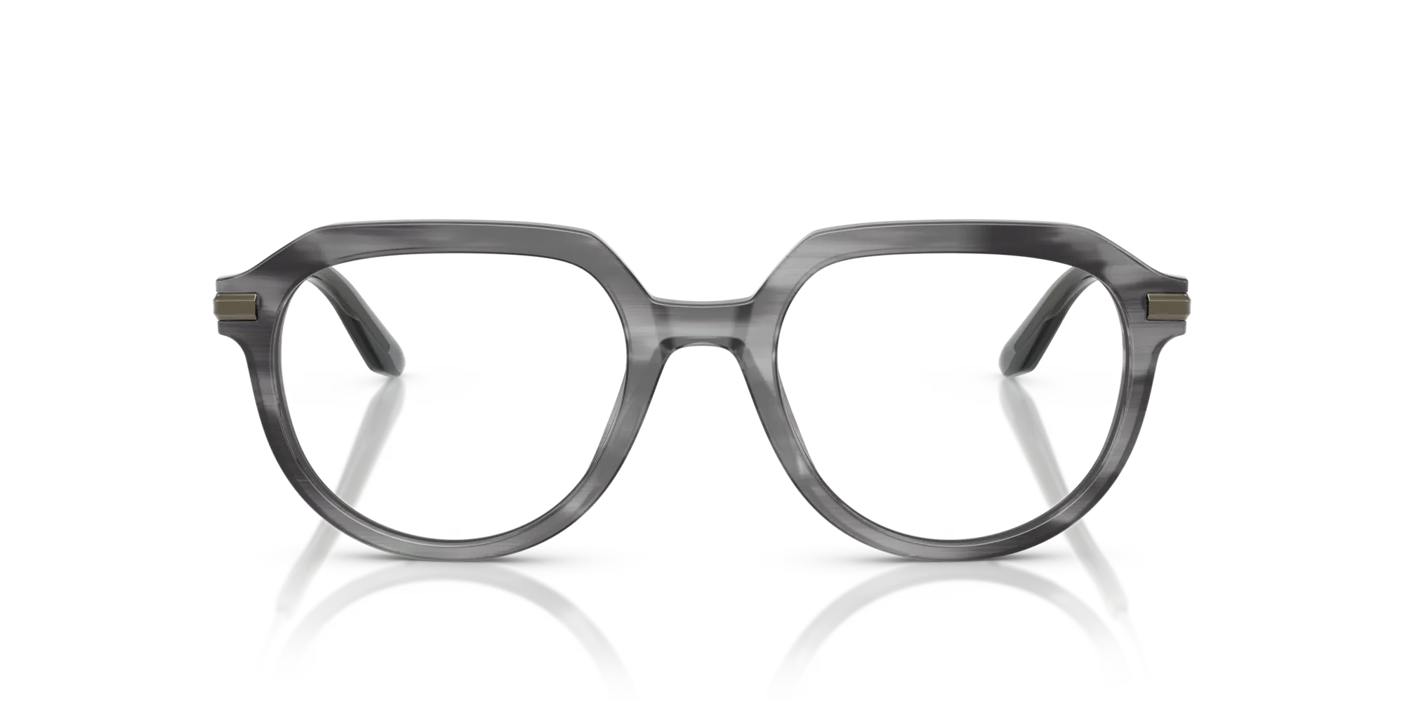 Dolce & Gabbana DG3402 3449 Montature da vista Acetato Grigio Trasparente Pantos Normale - immagine 3